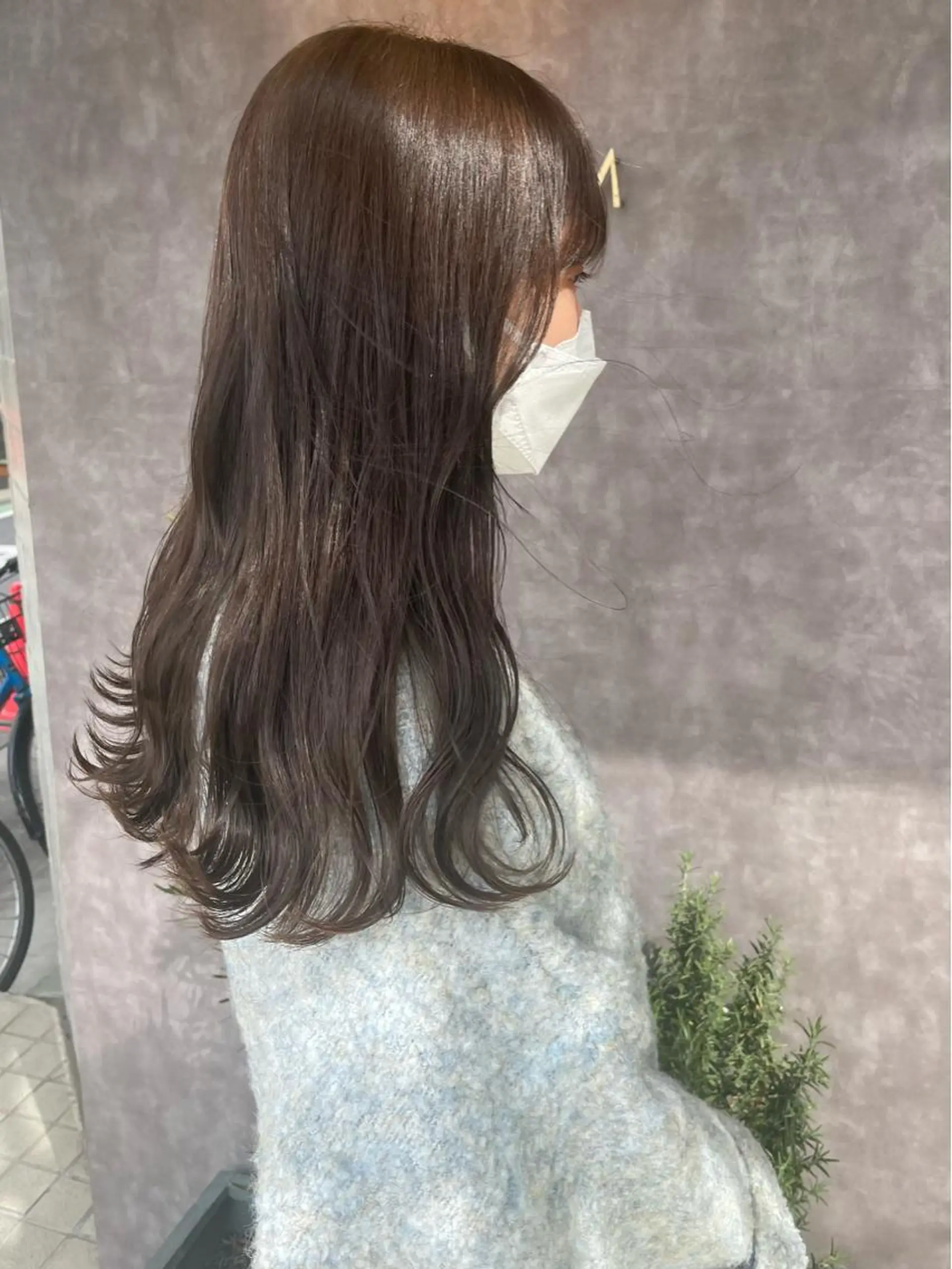 ロング ヘアカラー トリートメント 竹田 紀美のヘアスタイル