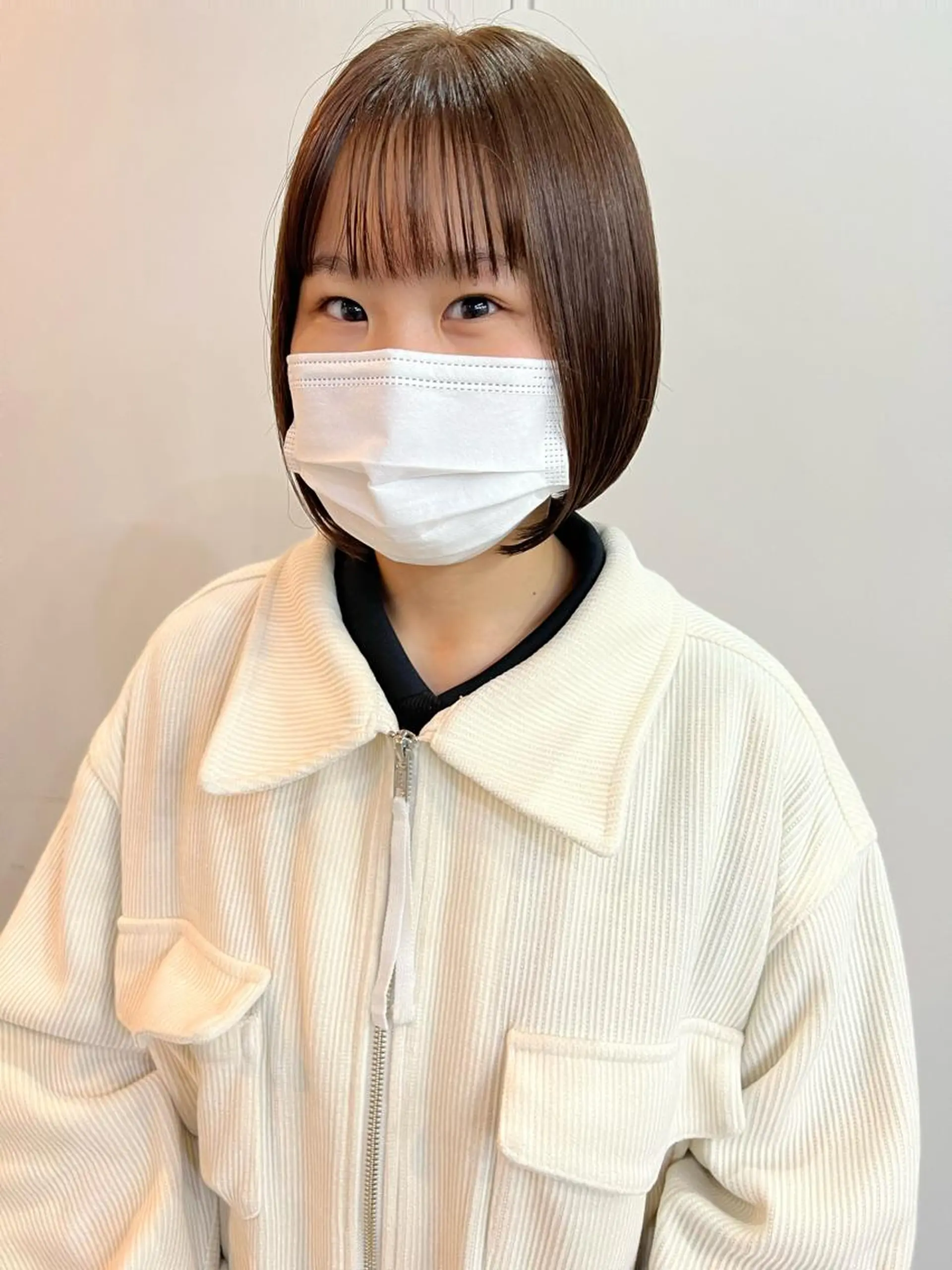 カラー ヘアカラー 切りっぱなしボブ/ ブリーチカラー/大塚のヘアスタイル