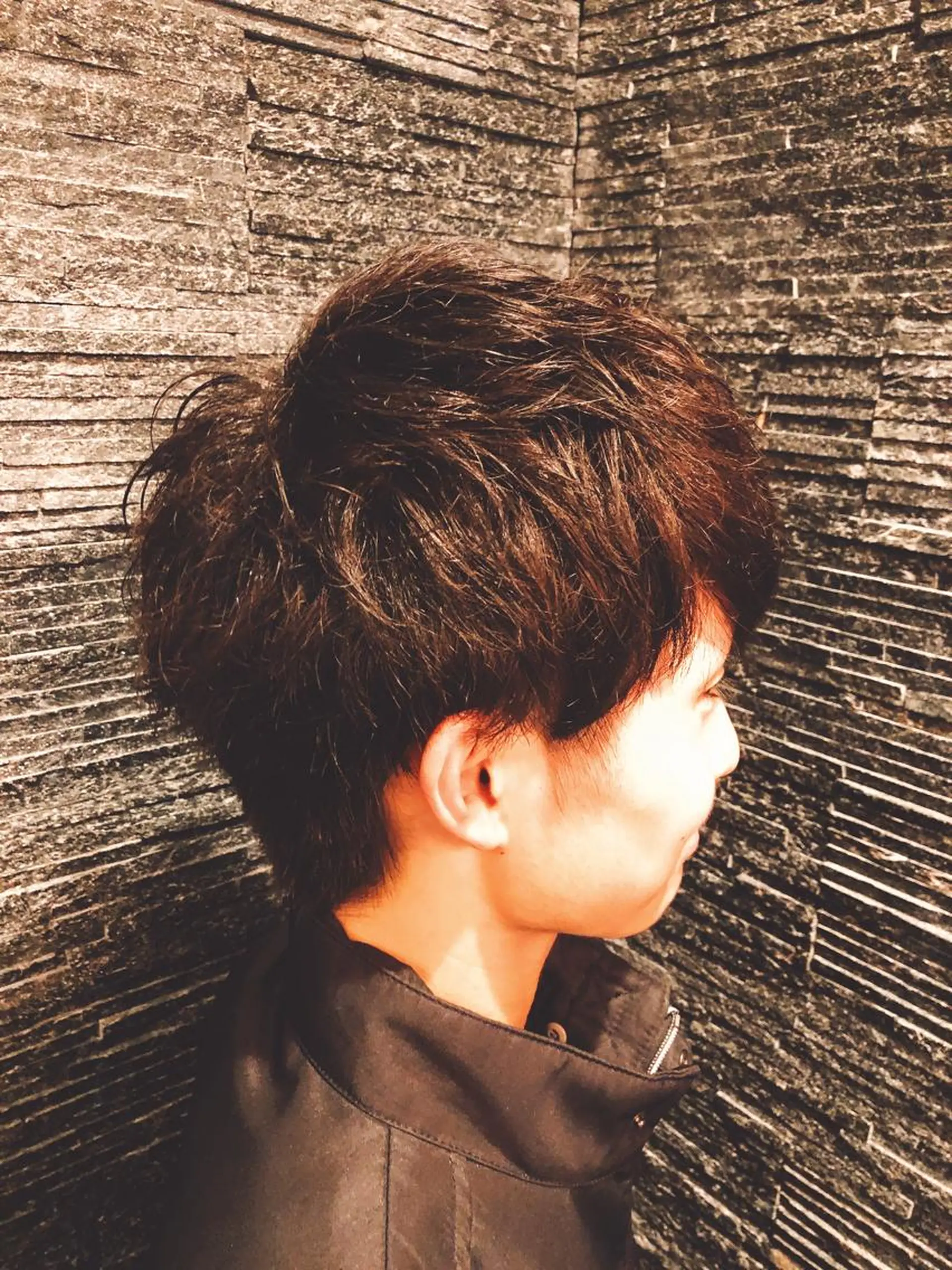 セミロング メンズ ✨メンズカット 無料‼️✨土尾快斗のヘアスタイル