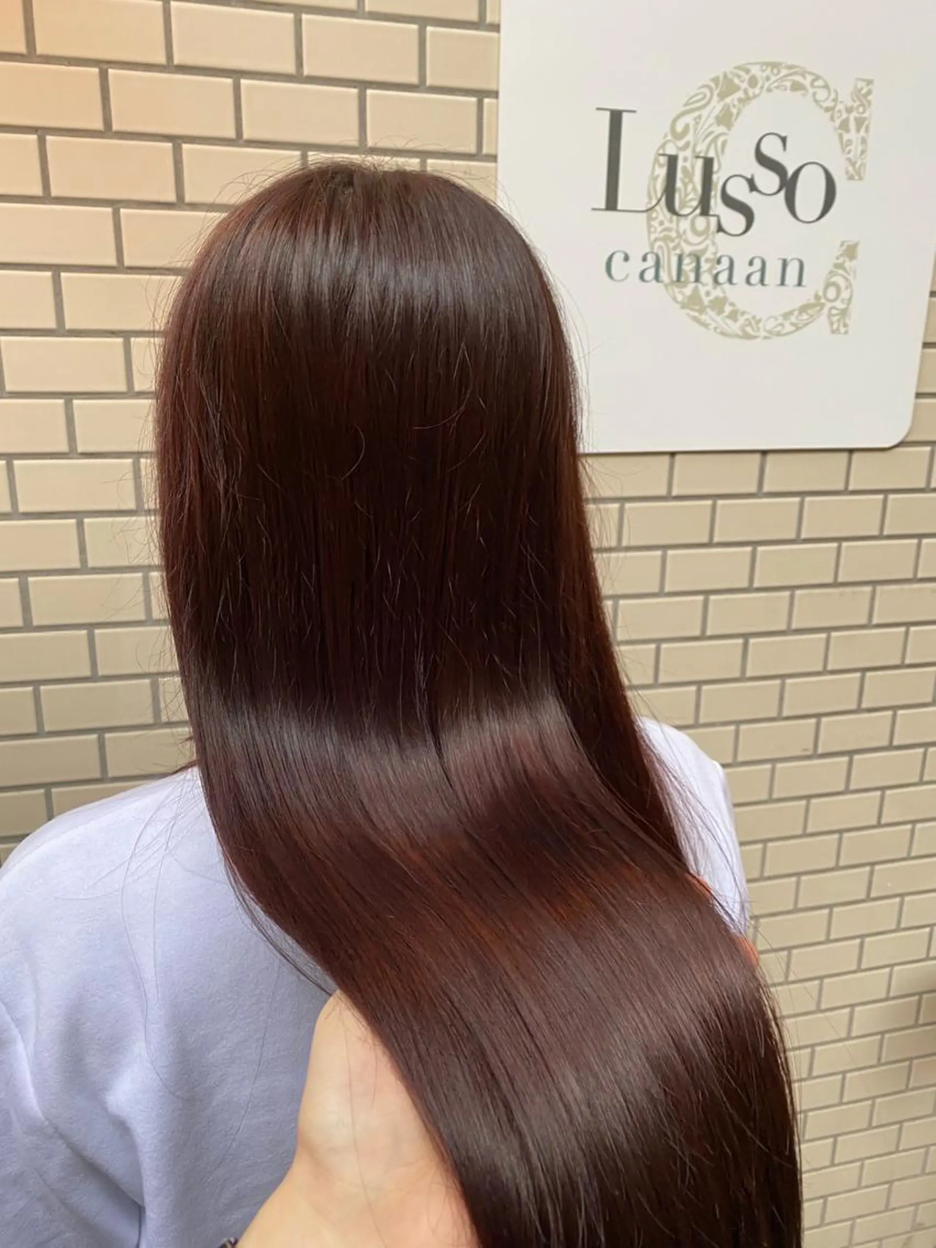 ロング カラー カット ヘアカラー トリートメント 庭山 理沙のヘアスタイル