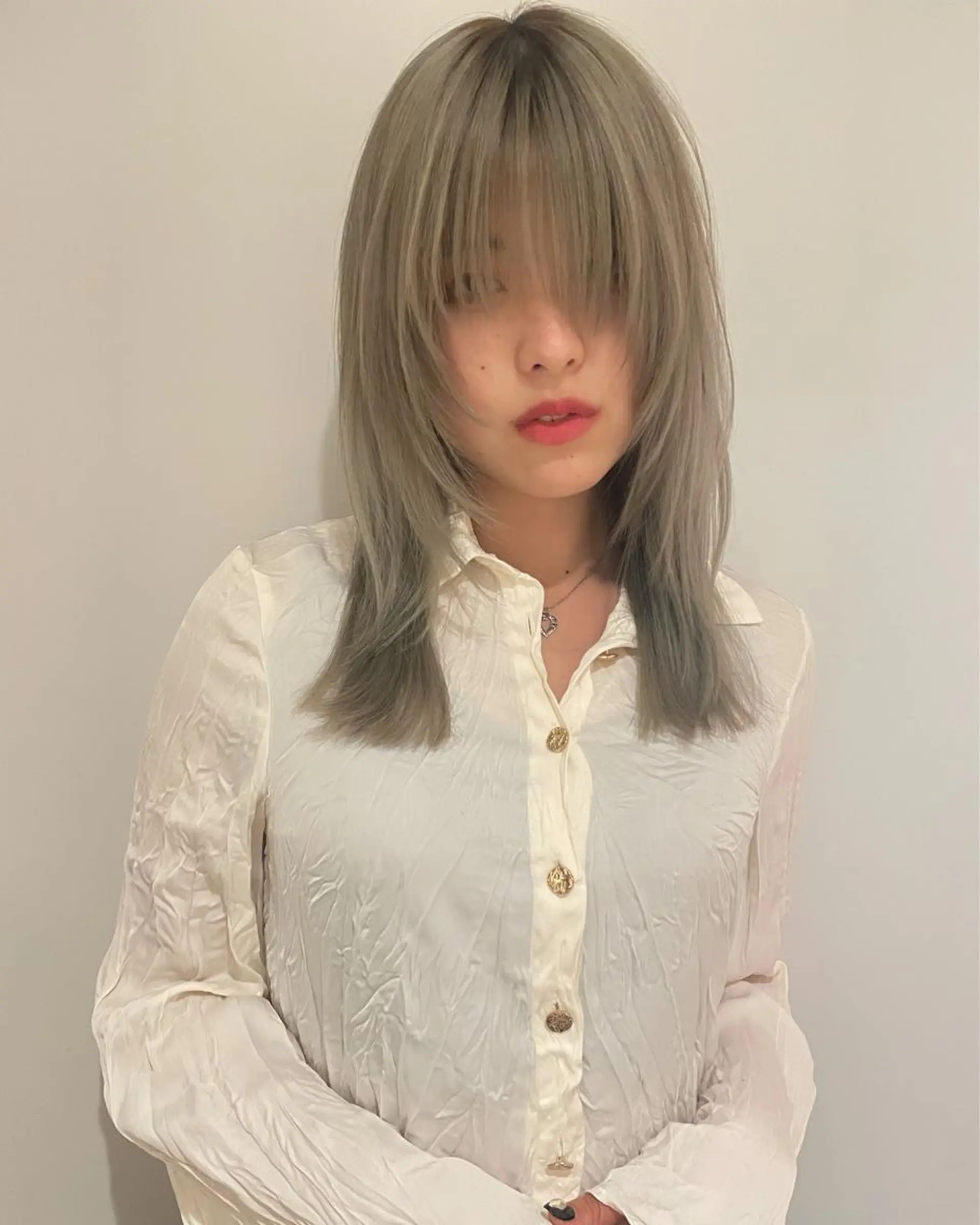 ロング カラー レイヤーカット/ 縮毛矯正/ミサキ💐のヘアスタイル