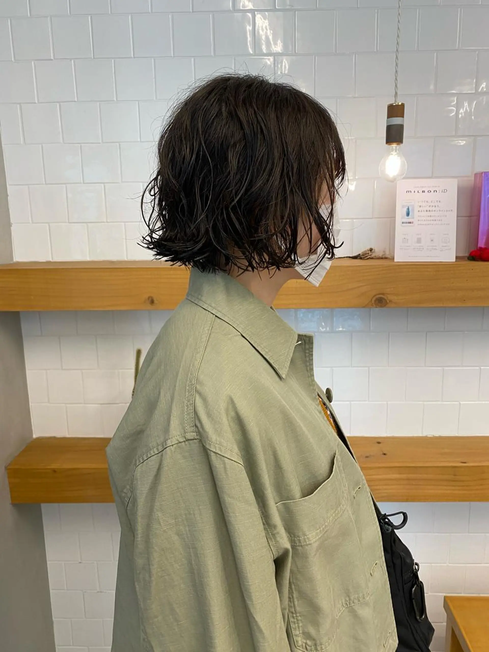 ショート カラー パーマ ボブ 、 、のヘアスタイル