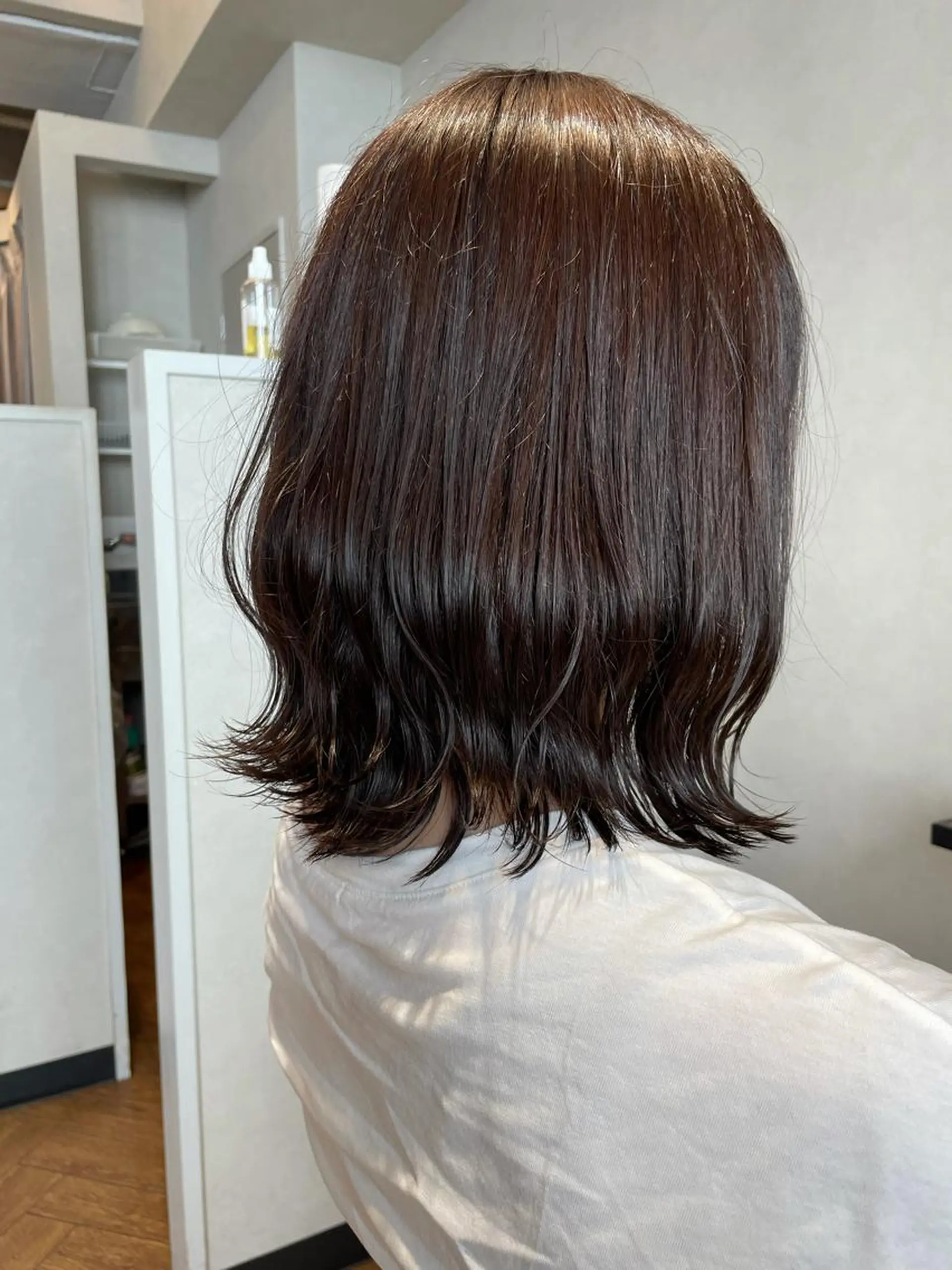 ミディアム チョコレートブラウン 谷昂将　メンズ梅田 /パーマ/毛流れのヘアスタイル