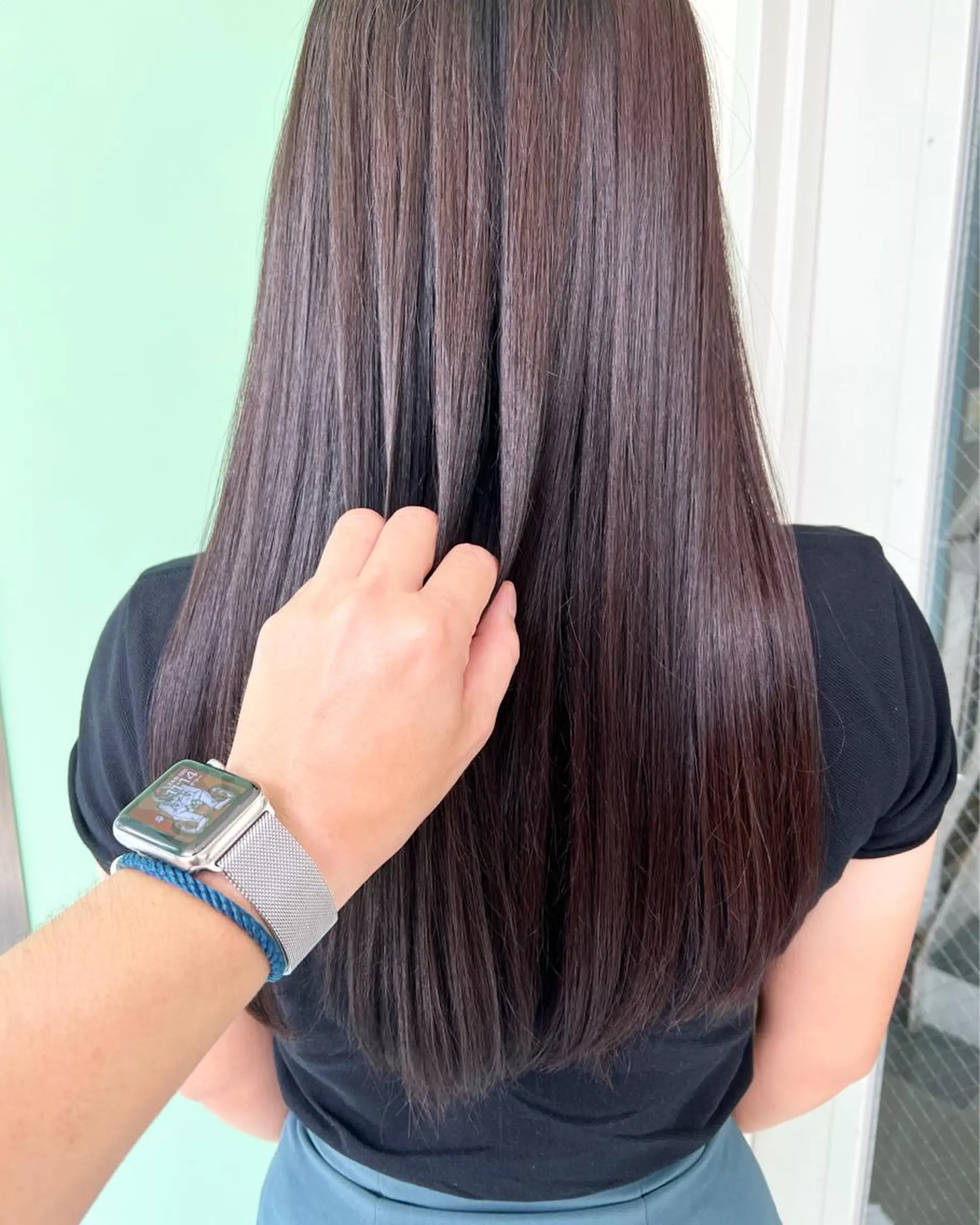 ロング カラー トリートメント 酸熱トリートメント テトネ タカシのヘアスタイル