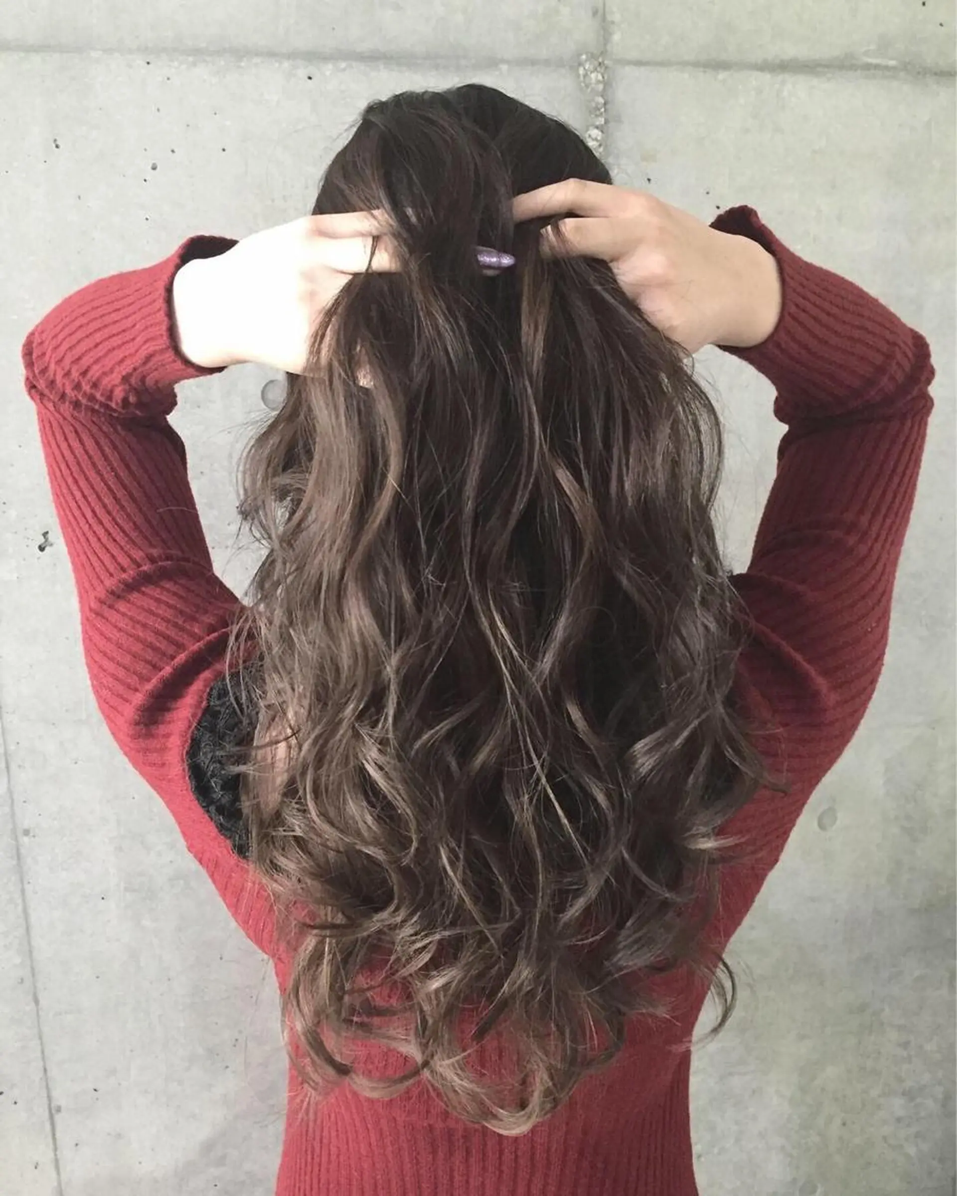 ロング カラー パーマ ヘアアレンジ 透明感カラー イルミナカラー 外国人風カラー 【公式】amble luxe池袋東口🩷のヘアスタイル
