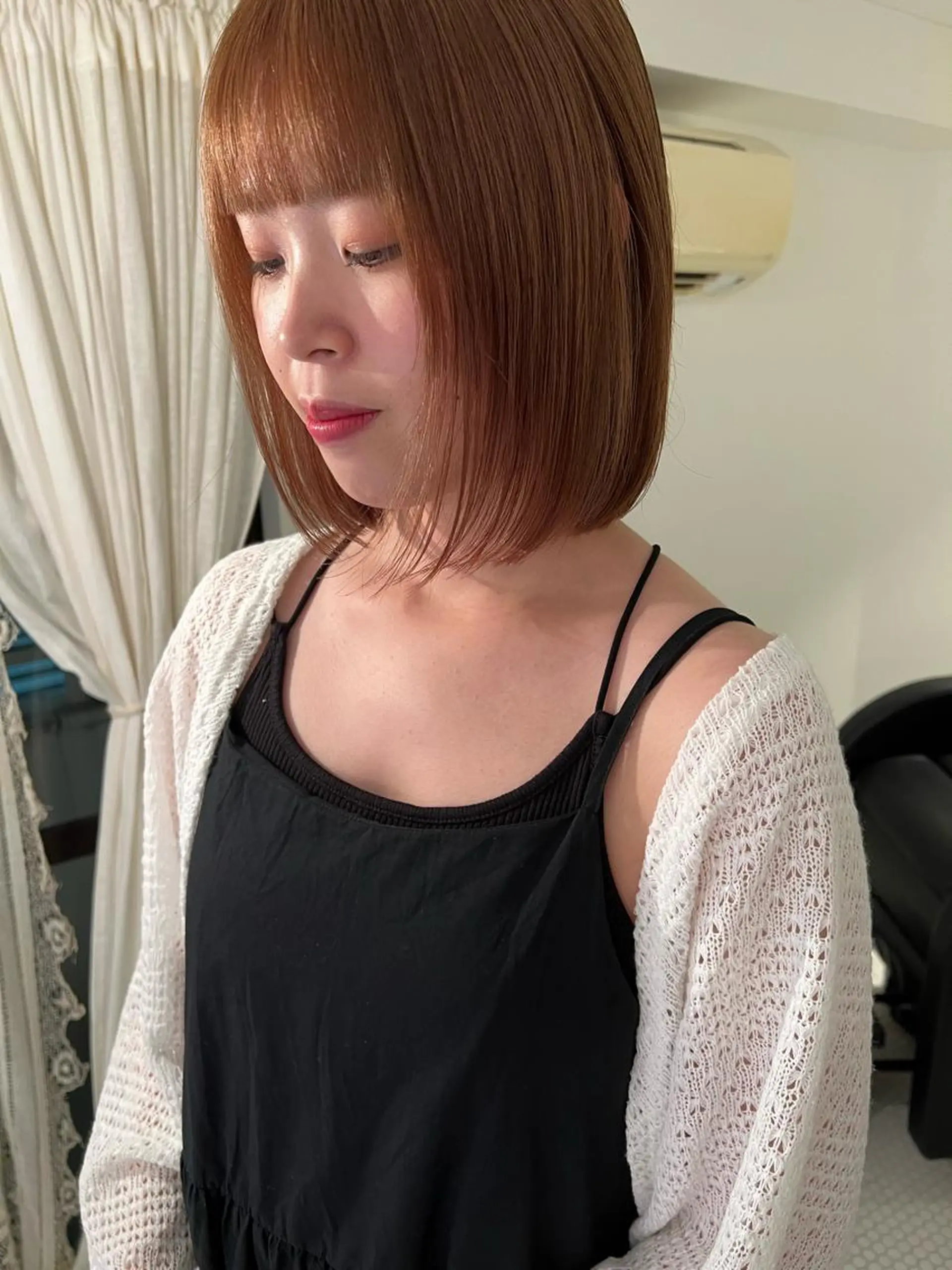 カラー ヘアカラー ブリーチカラー🎀 韓国風/寺門美優のヘアスタイル