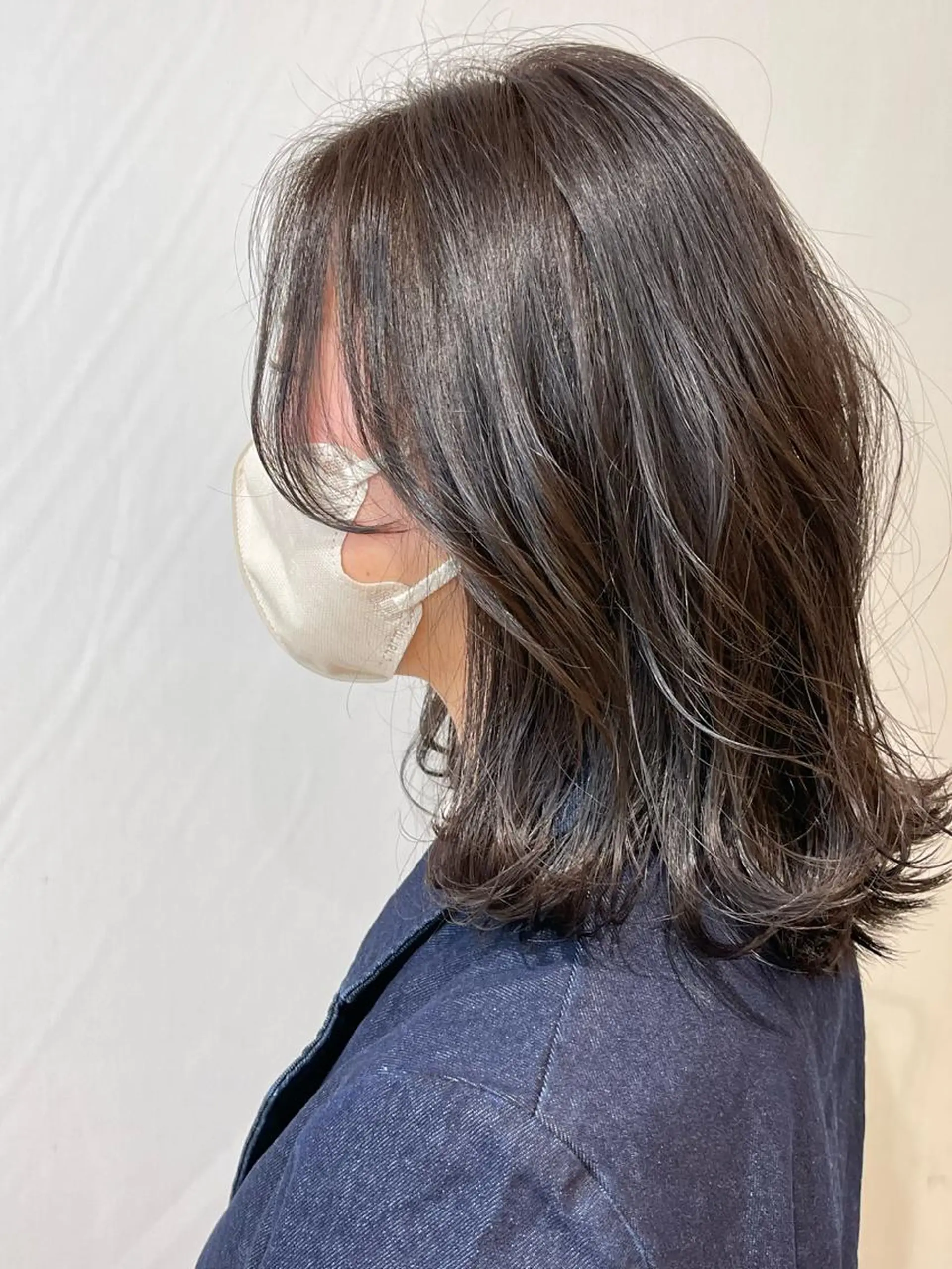 ミディアム カラー ブリーチ ブラウンカラー モカブラウン ブリーチなしカラー カット ヘアカラー トリートメント 髪質改善縮毛矯正 💎TOMOのヘアスタイル