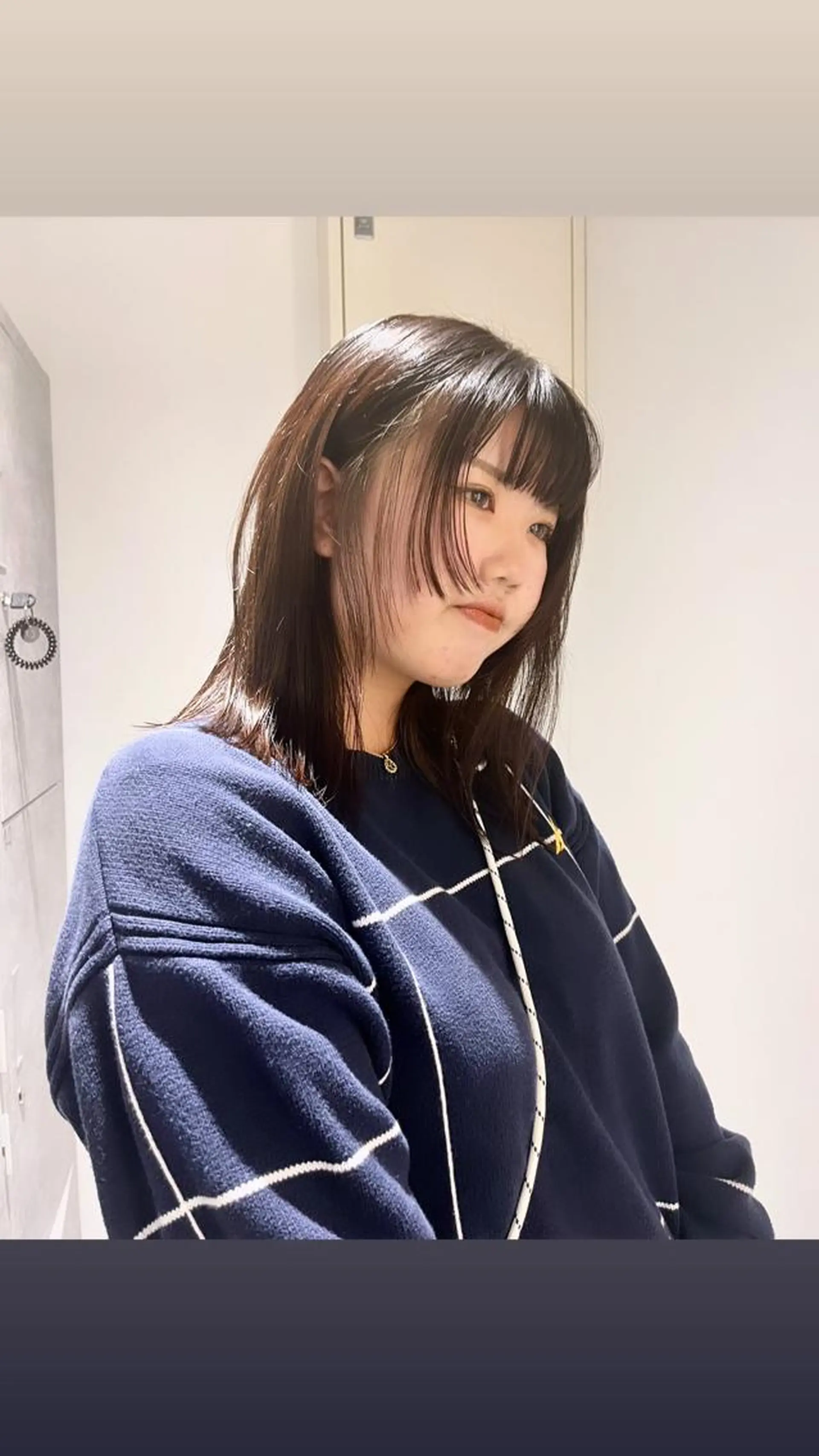 ミディアム 産休中です 艶カラー♡オカのヘアスタイル