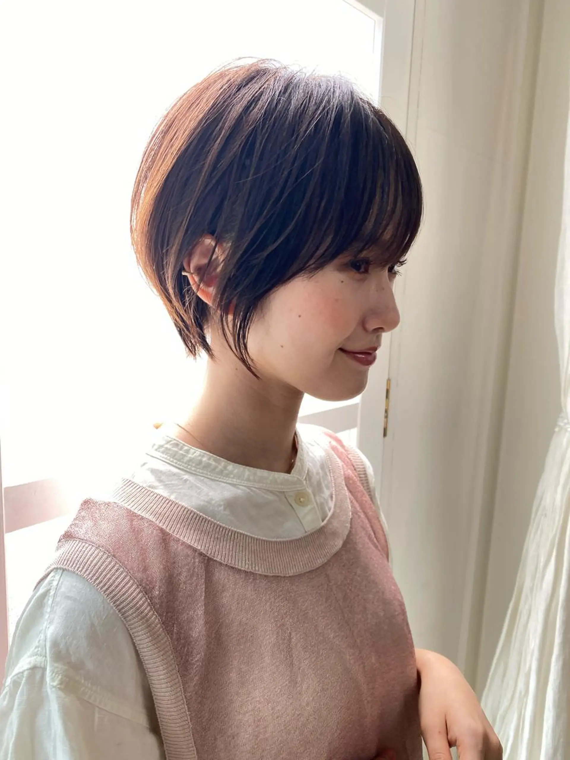 ショート 京都レイヤーカット/ 縮毛矯正/羽柴りくのヘアスタイル