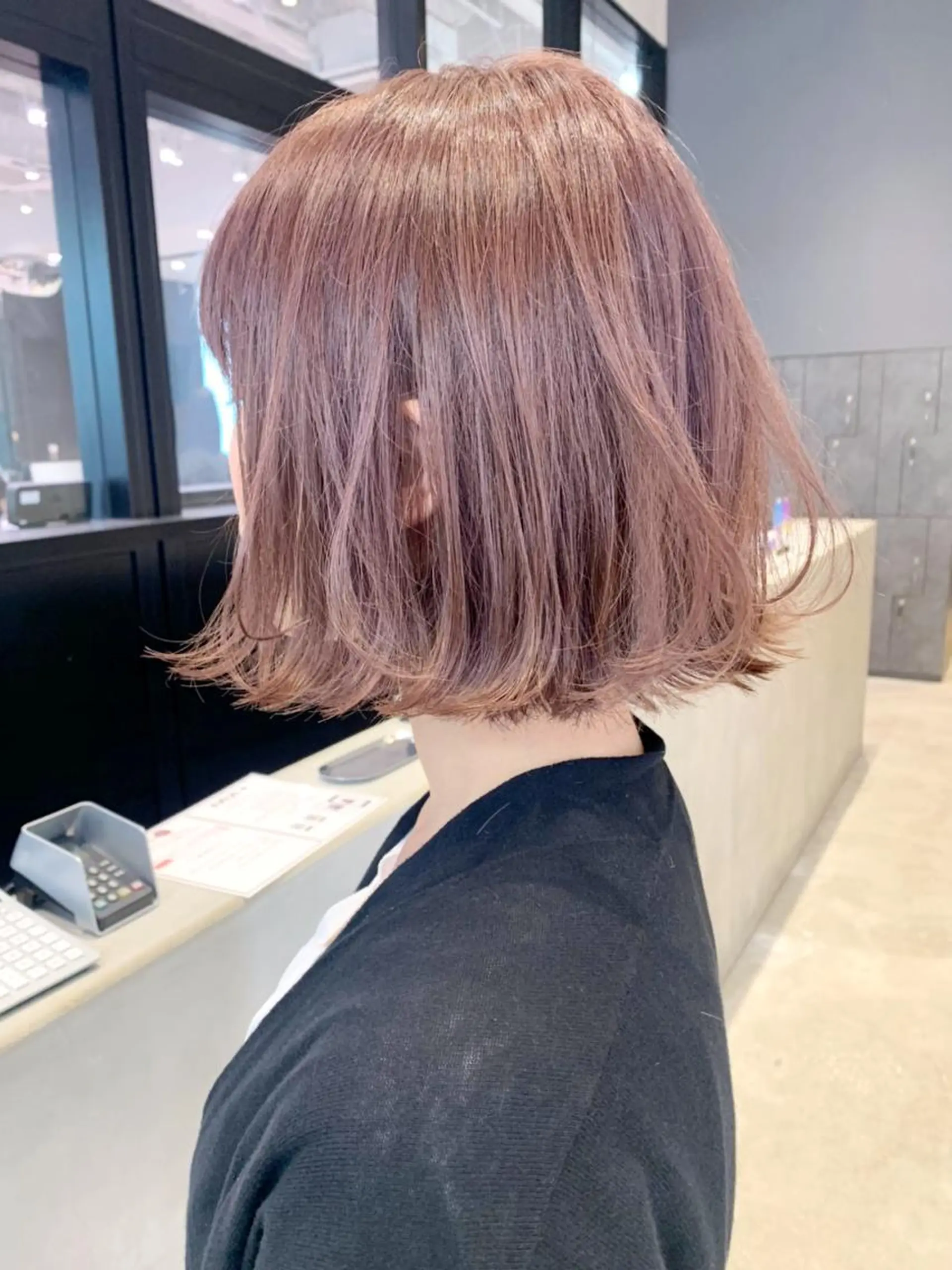 ミディアム カラー パーマ ヘアアレンジ ベージュカラー ラベンダーカラー ラベンダーベージュ ピンクカラー ピンクラベンダー ITbyALBUM 中野店のヘアスタイル