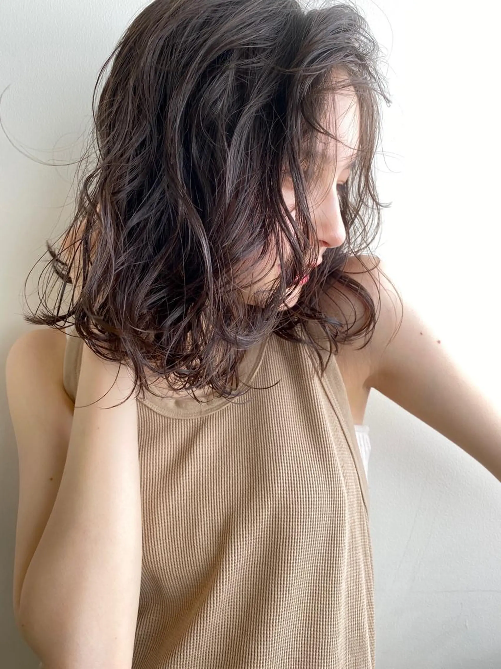 ミディアム パーマ RYOMA/ 似合わせ🎧🤍のヘアスタイル