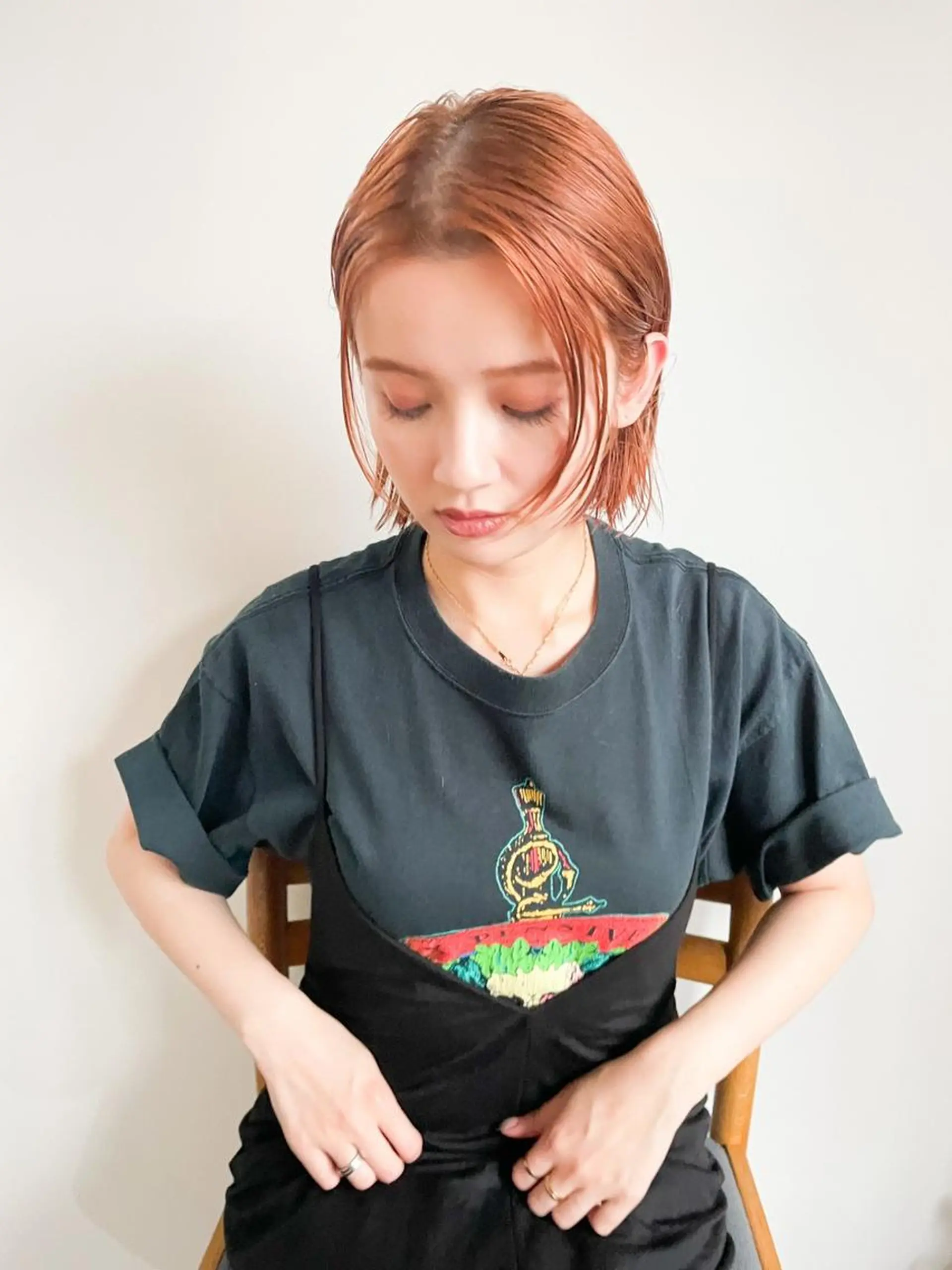 ショート カラー アディクシーカラー ブリーチ ブロンド ブルーカラー ハイライトカラー カット ヘアカラー トリートメント CEINE＋ officialのヘアスタイル