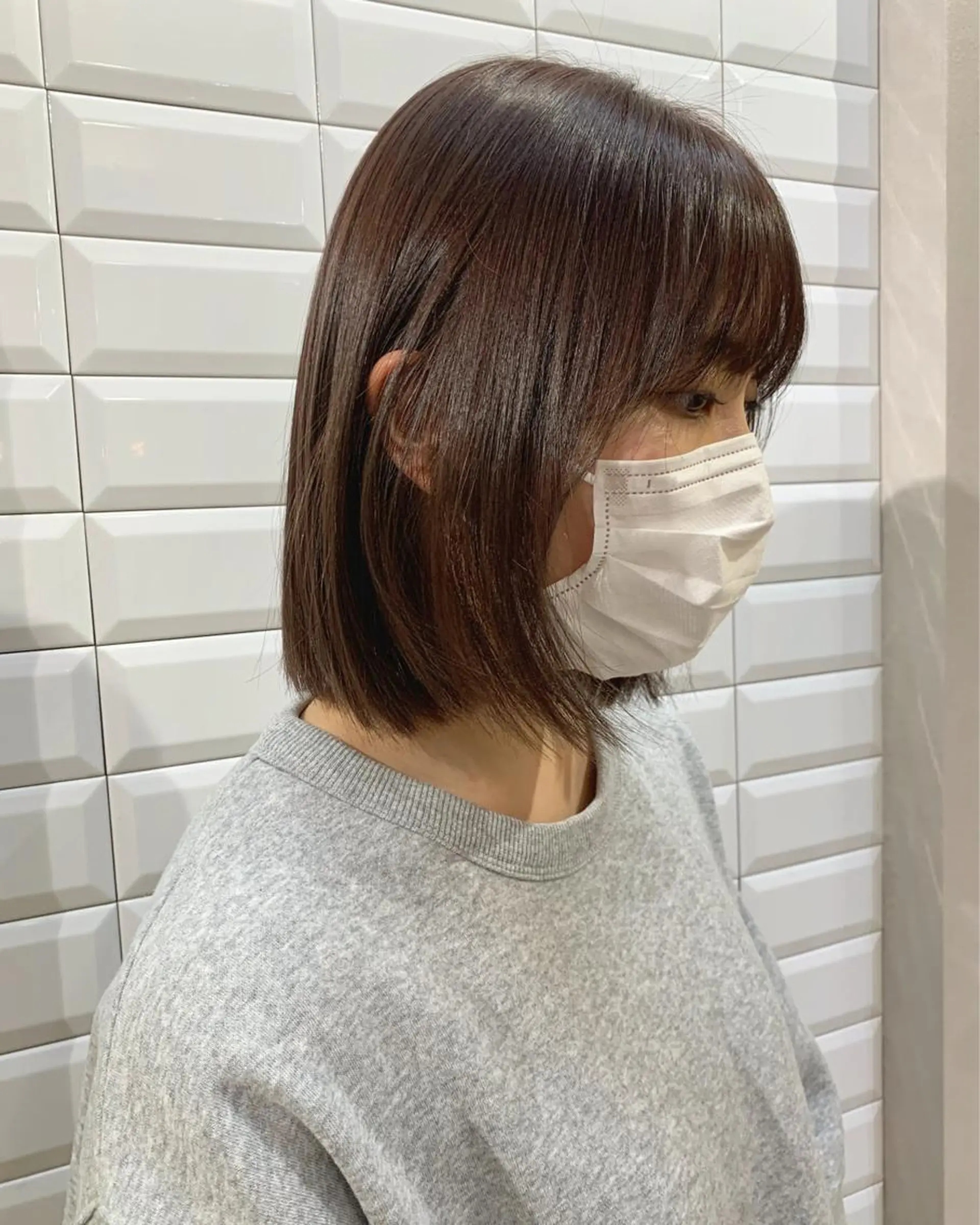 ショート カラー グレージュ ラベンダーカラー ラベンダーグレージュ ラベンダーグレー カット ヘアカラー トリートメント hub hair レイヤー/透明感のヘアスタイル