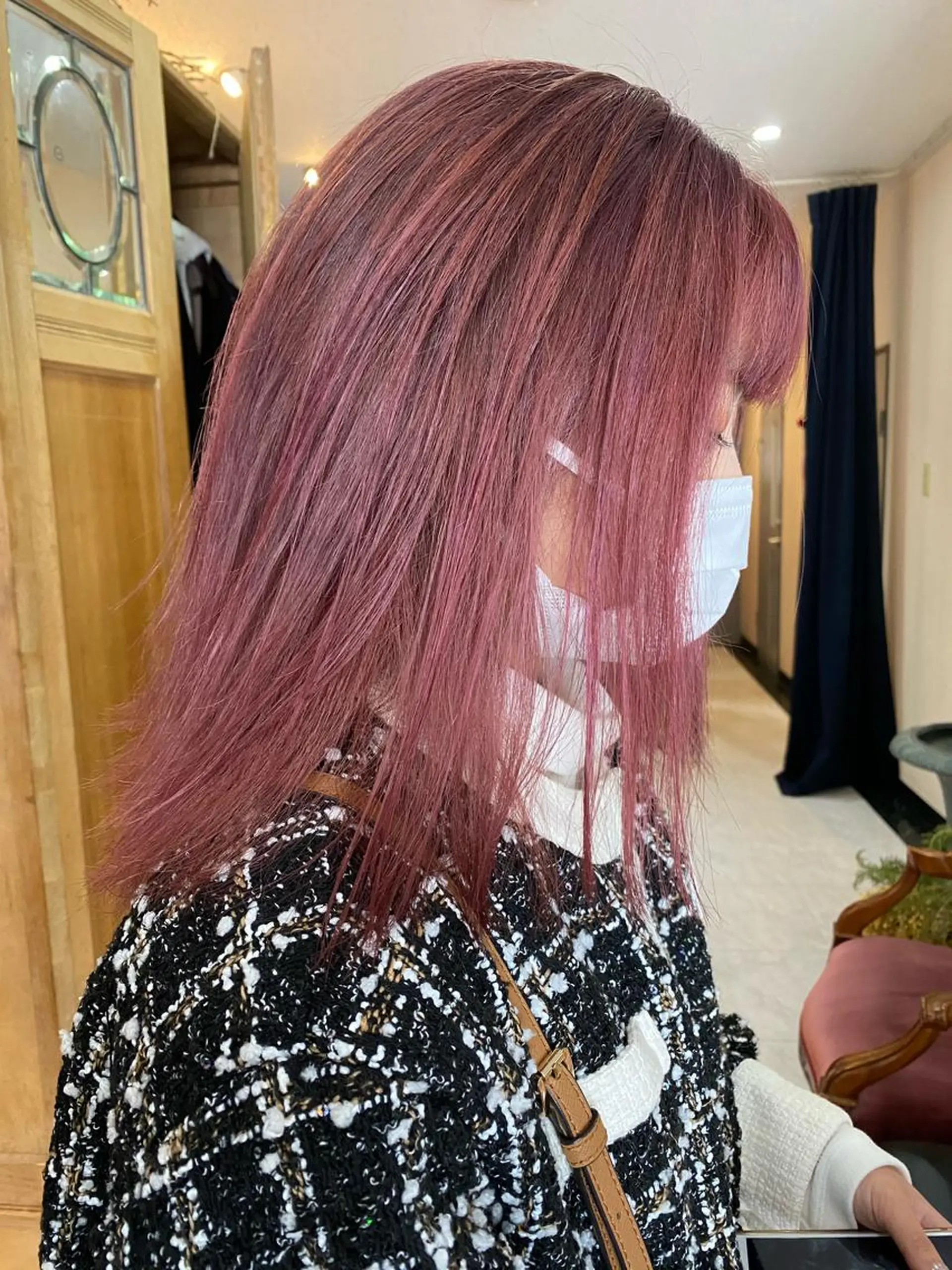 ミディアム カラー Pia hair Design Yakuin所属・Pia ツボイ ケイタのヘアスタイル