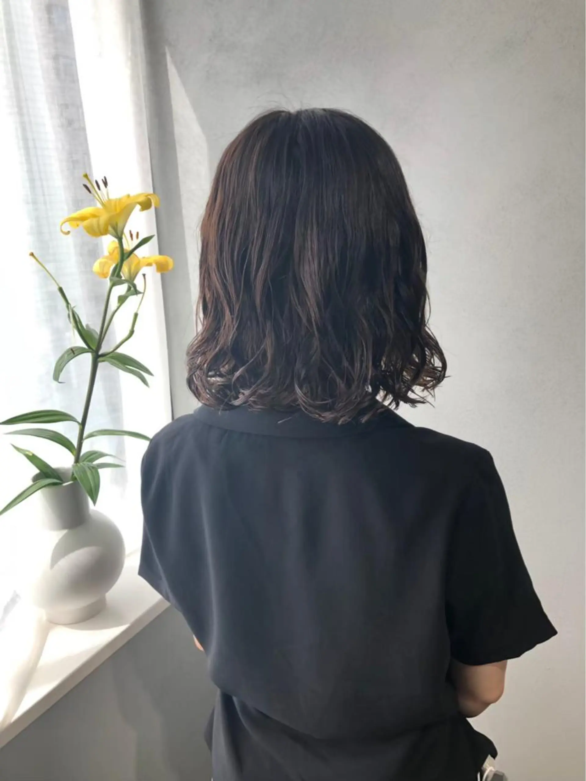 カラー パーマ ボブパーマコテ巻き風 パーマNo1深江秀平のヘアスタイル