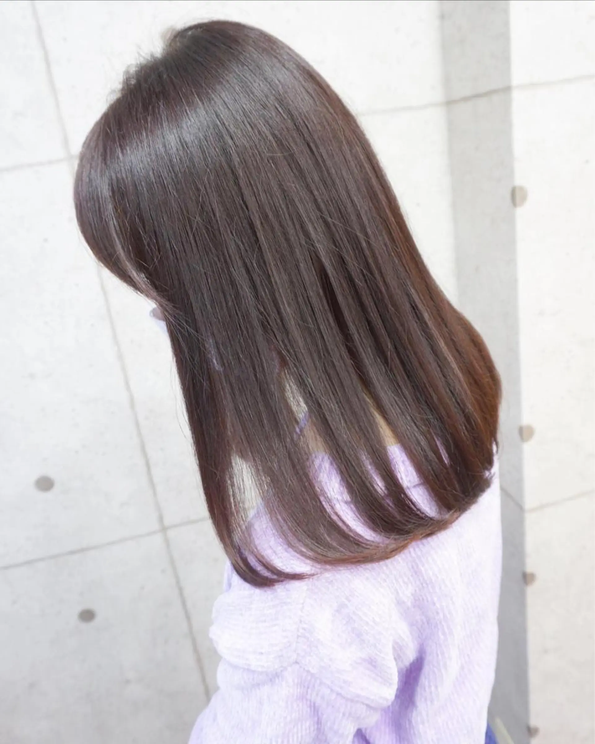 セミロング 髪質改善 トリートメント カット ヘアカラー 縮毛矯正 トリートメント hair teria ryu 大塚のヘアスタイル