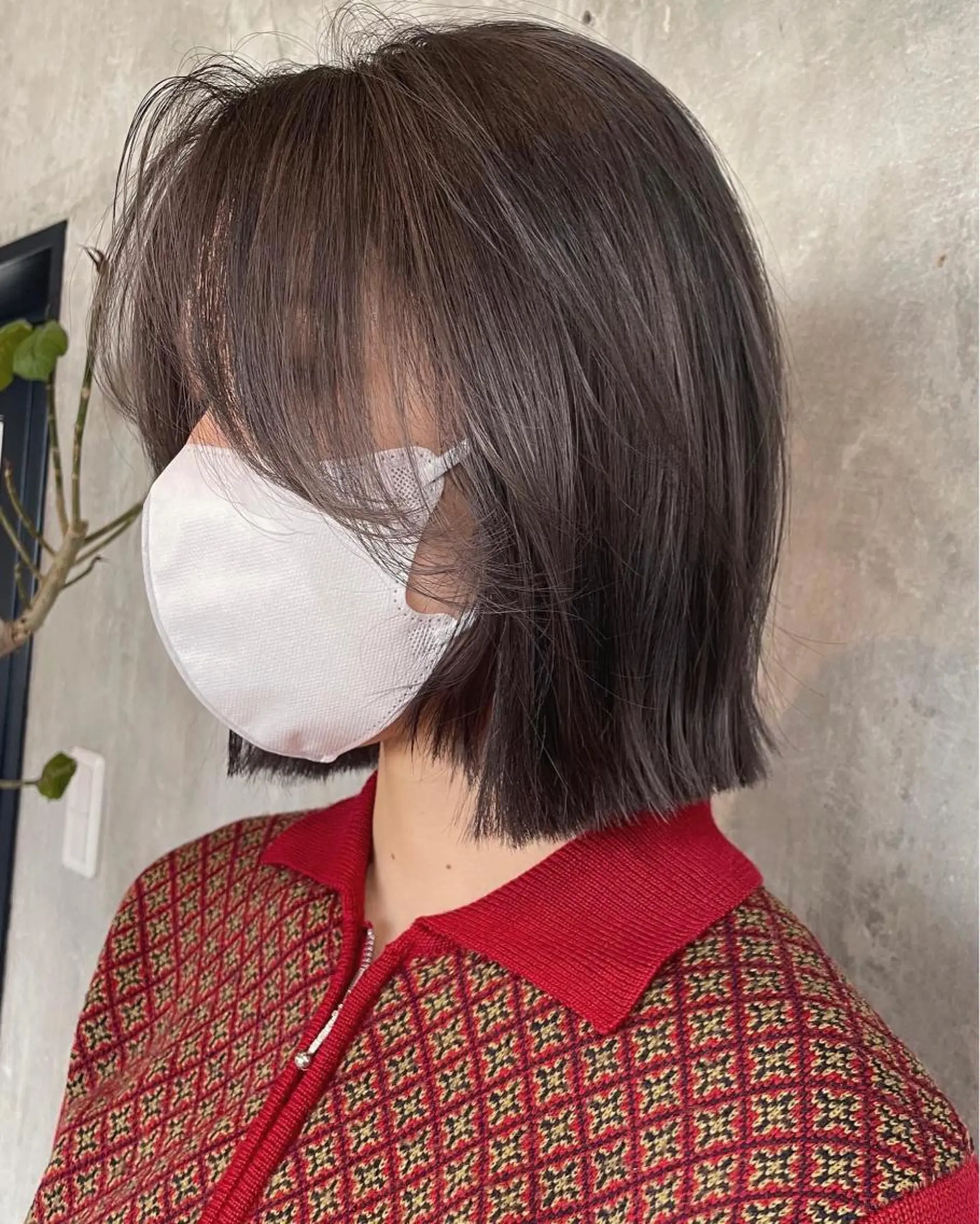 ミディアム カラー グレージュ レイヤーカット カット トリートメント risako🇰🇷 韓国ヘア/レイヤーのヘアスタイル