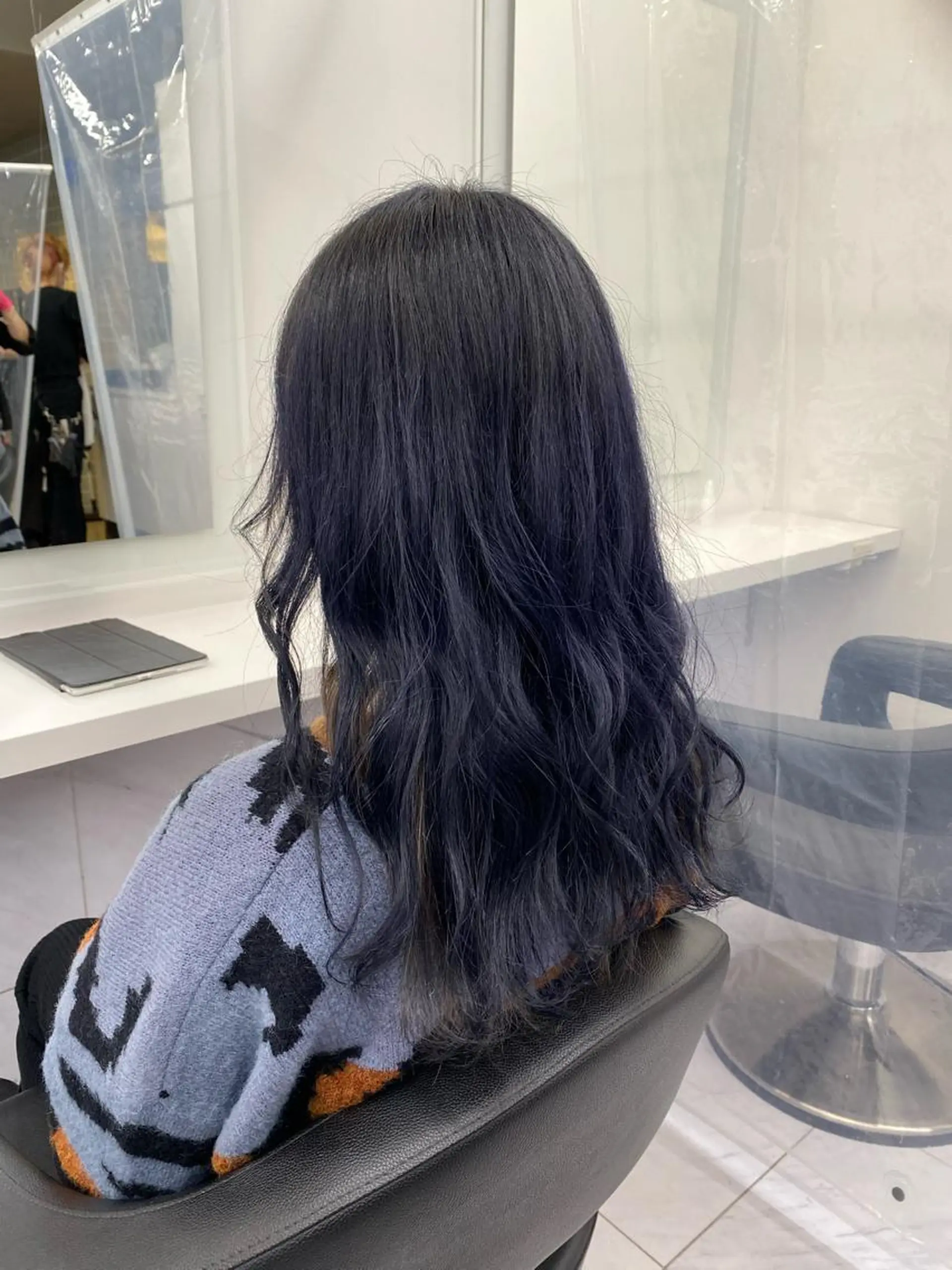 セミロング カラー ヘアアレンジ メンズ特化 水口湧太のヘアスタイル