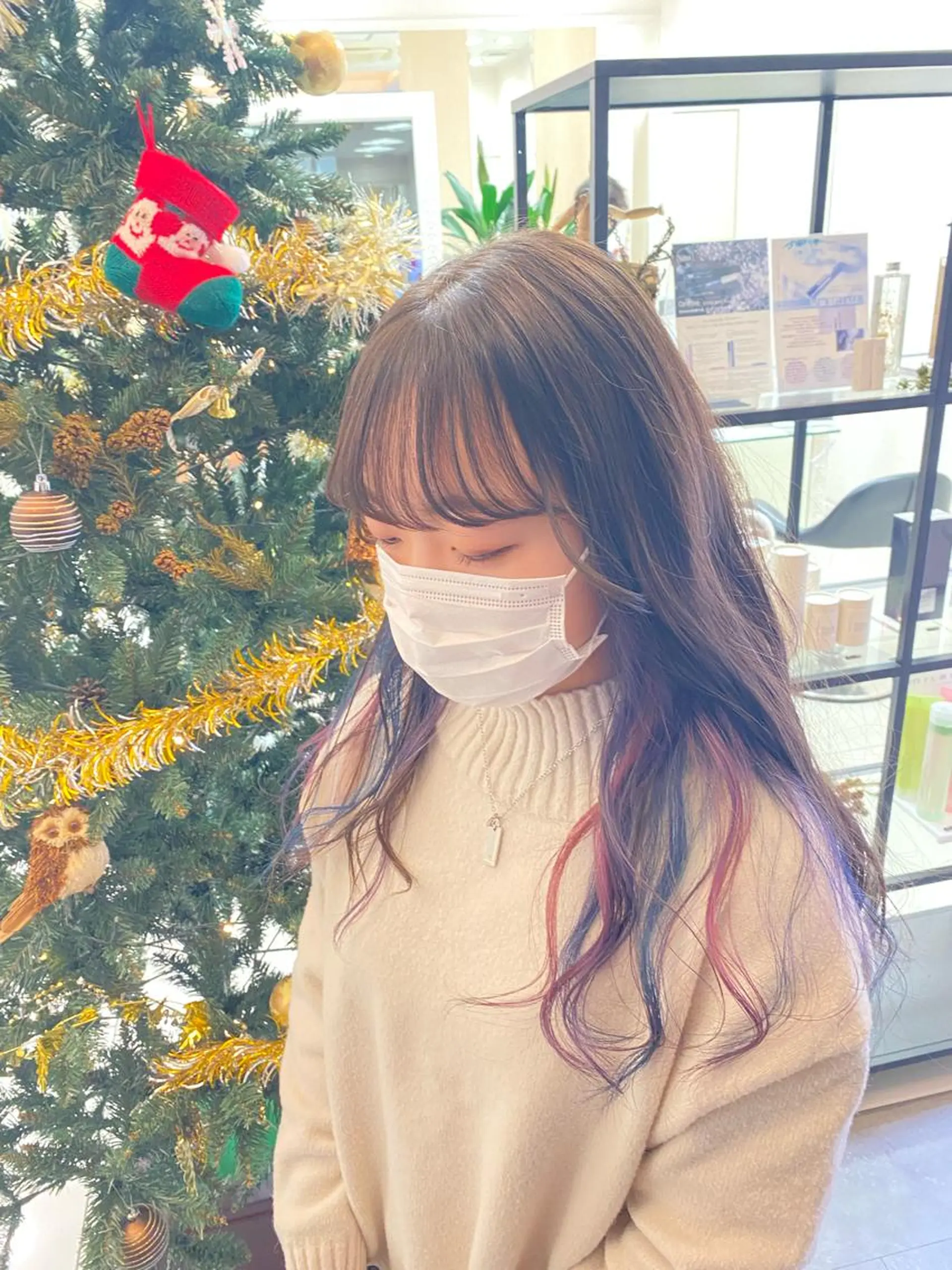 ロング カラー ヘアカラー 渕向 克海のヘアスタイル
