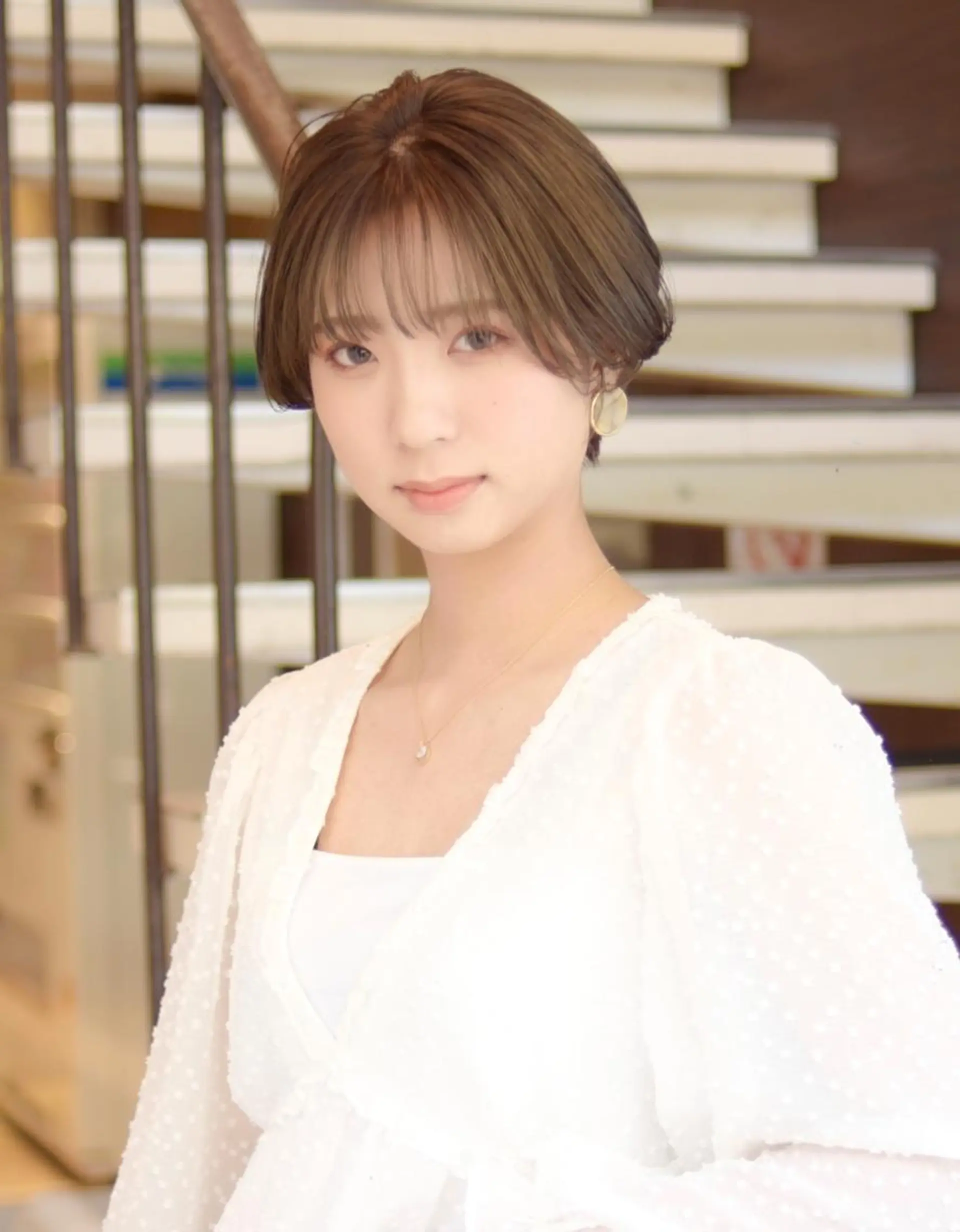 セミロング カラー ba_boo 福岡店のヘアスタイル