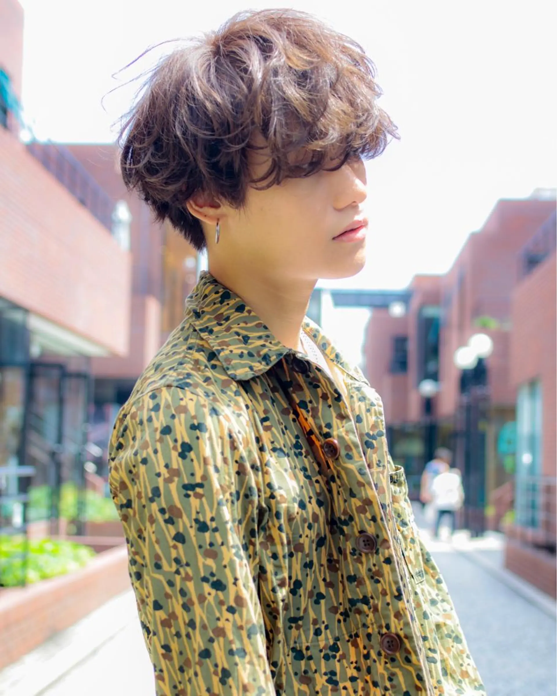 ショート カラー パーマ メンズ Lehm所属・表参道/さあ や/大人ナチュラルのヘアスタイル