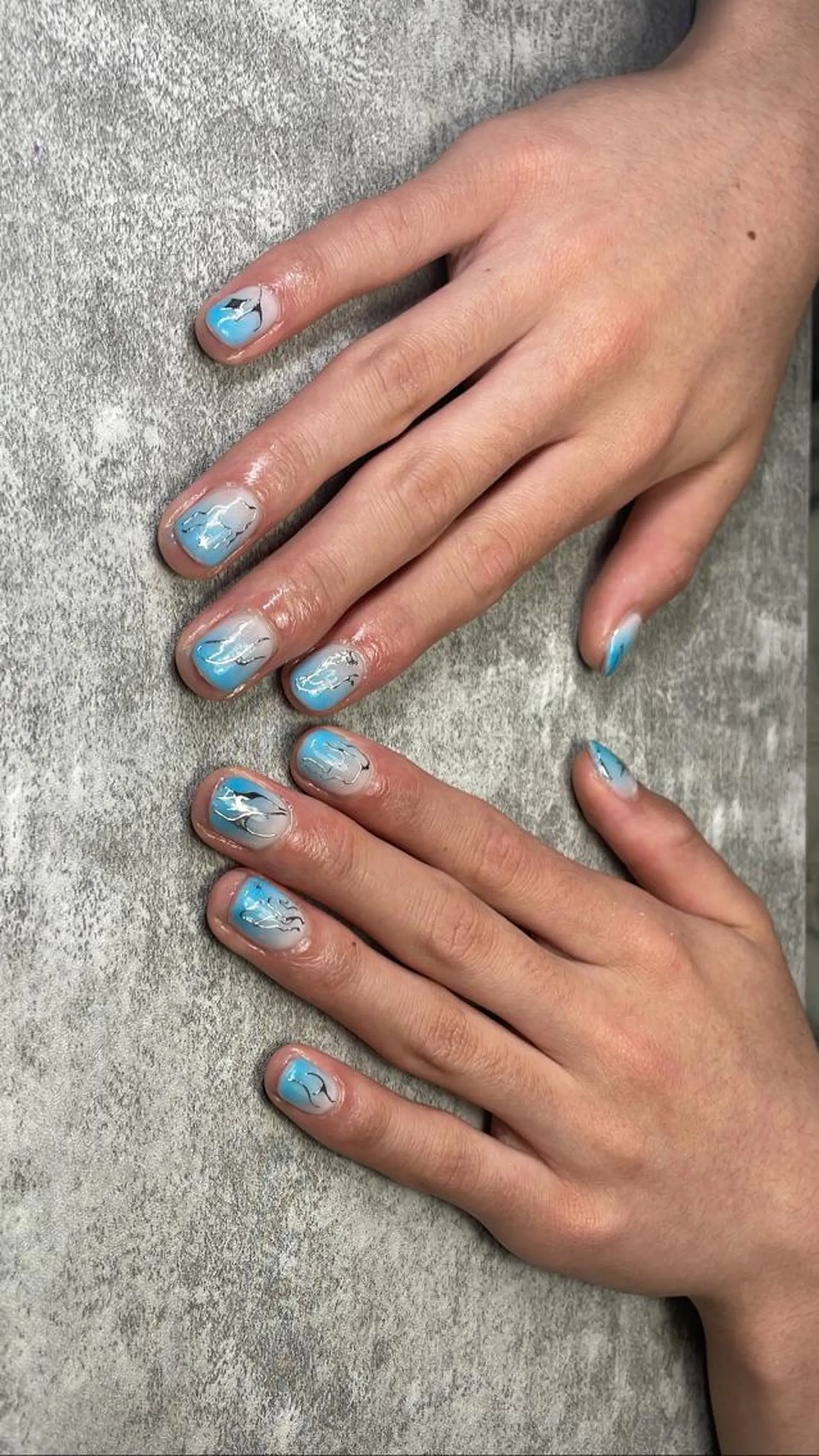 ネイル メンズネイル ハンドネイル shark_nail Aのネイルデザイン