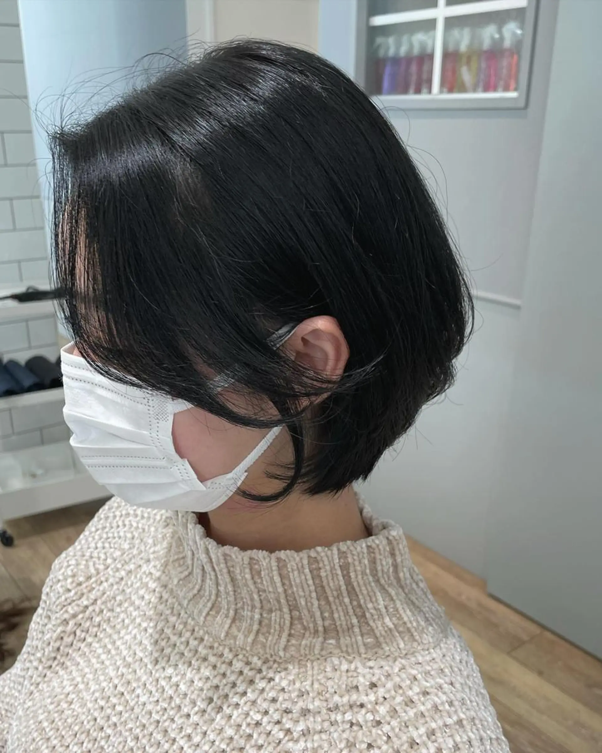 ミディアム カラー パーマ ヘアアレンジ メンズ キッズ ネイル マツエク・マツパ 子どものヘアアレンジ 丸みショート ショートネイル 🫧垢抜けヘア🫧 SHIORIのヘアスタイル