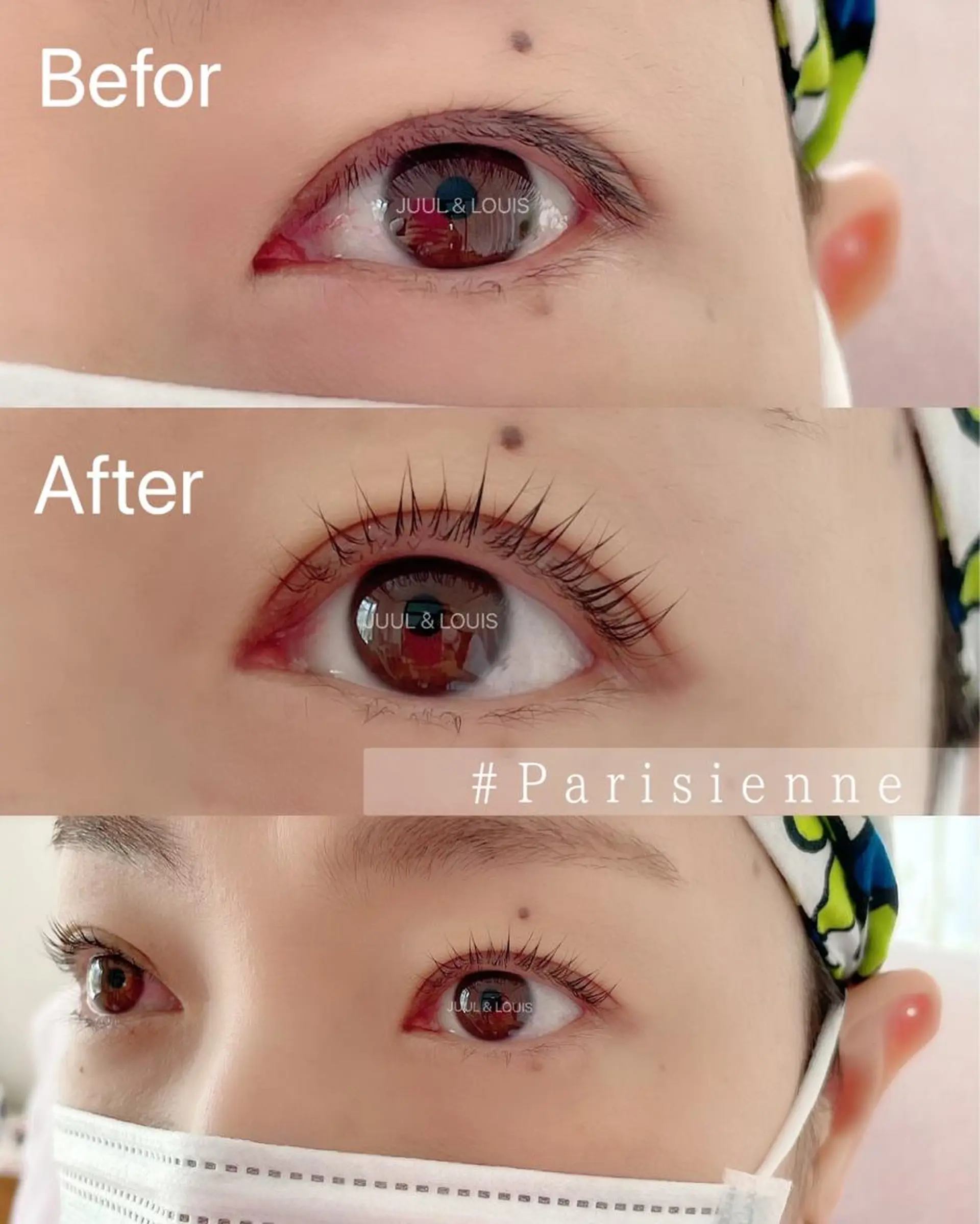 マツエク・マツパ パリジェンヌラッシュリフト 一重×まつ毛パーマ マツパ まつげのお店 JUUL & LOUIS ｼﾞｭｰﾙｱﾝﾄﾞﾙｲｽ所属・JUUL&LOUIS 福藤 瞳のエステ・リラクイメージ