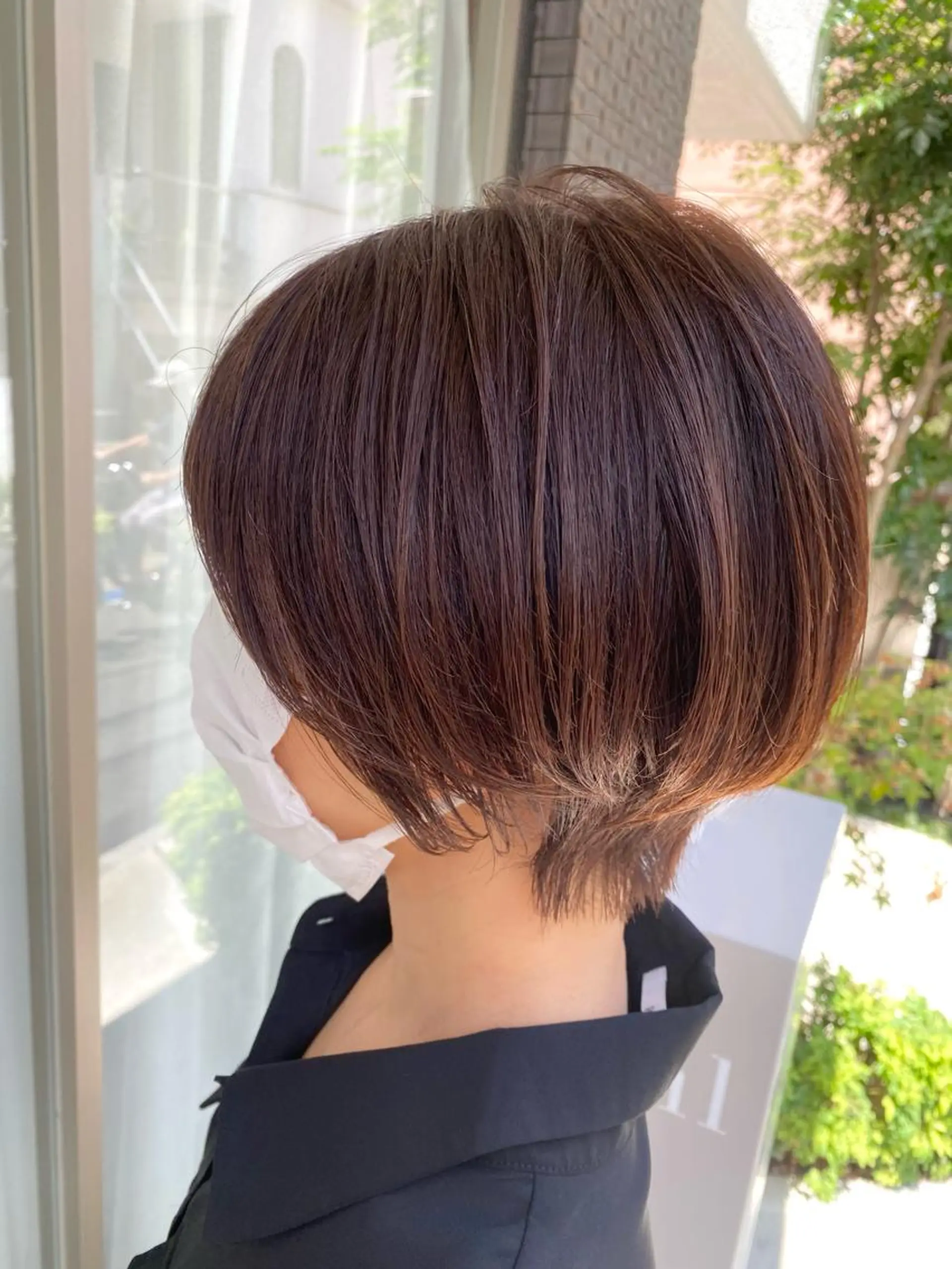 ショート カラー ショートヘア グレージュ/透明感/ 韓国ヘア/RISAのヘアスタイル