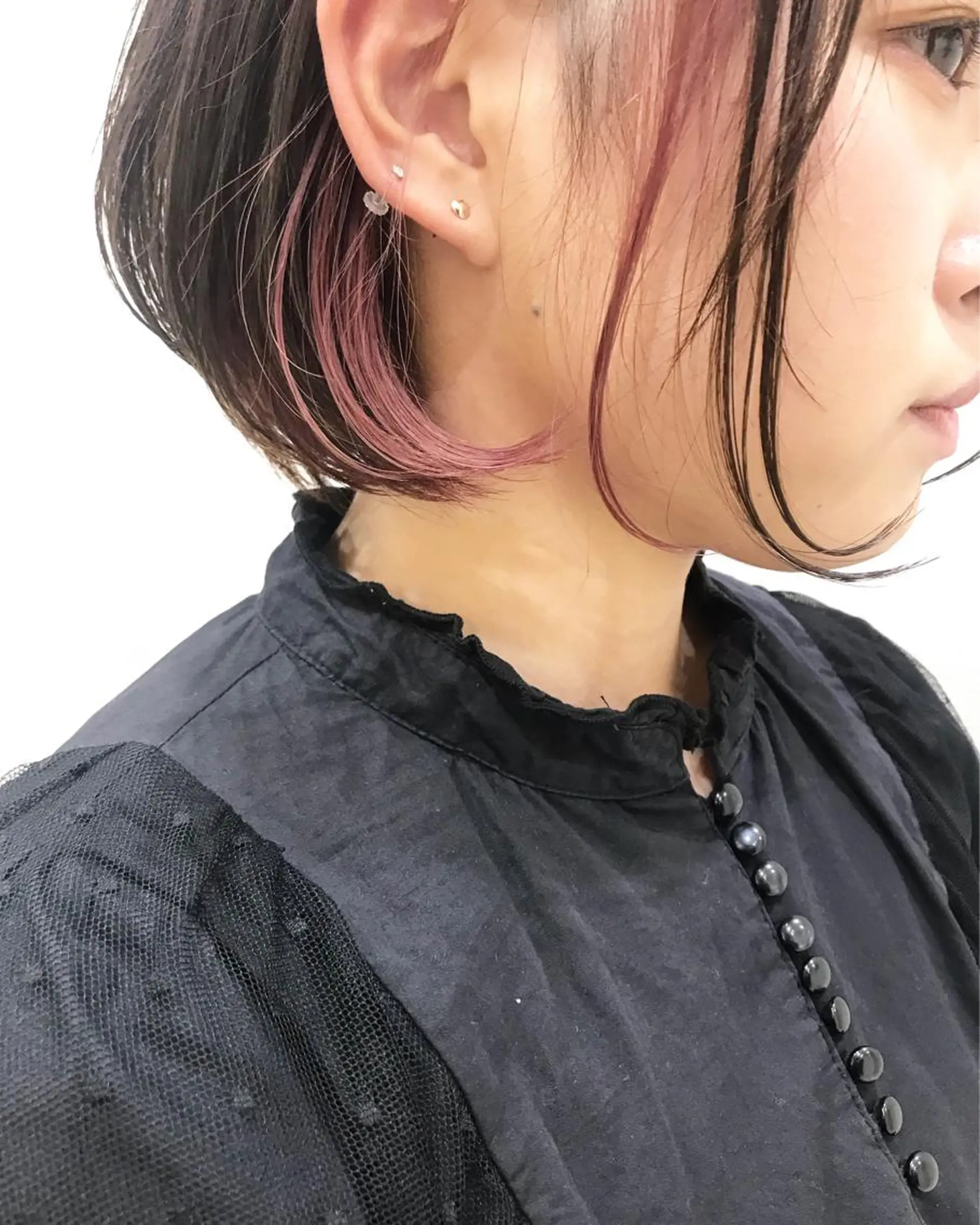 カラー アッシュ インナーカラー ピンクカラー ヘアカラー トリートメント Life salon SAKURAのヘアスタイル