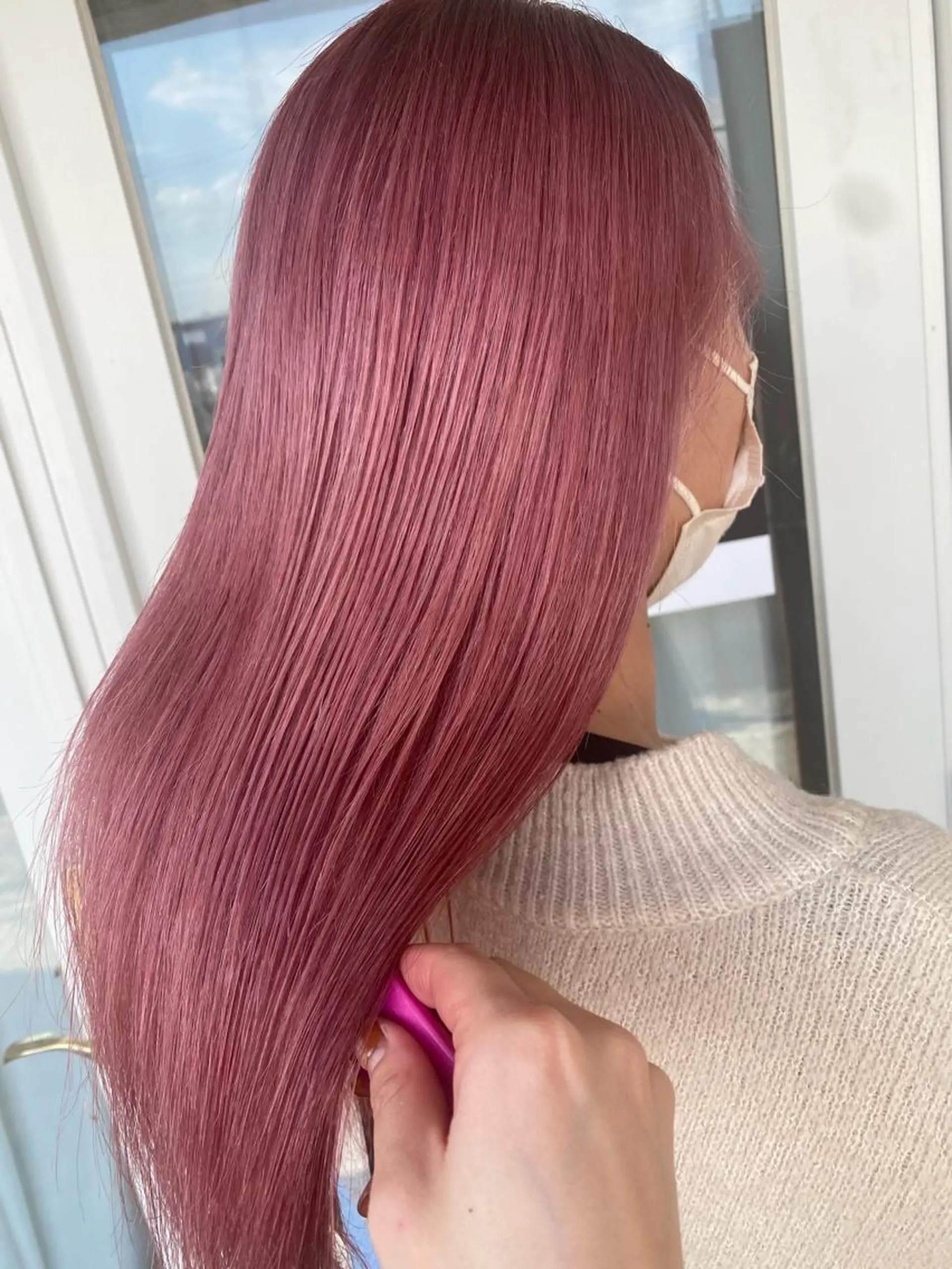 ロング カラー ブリーチ 🫧赤み消しカラー nanami🫧のヘアスタイル