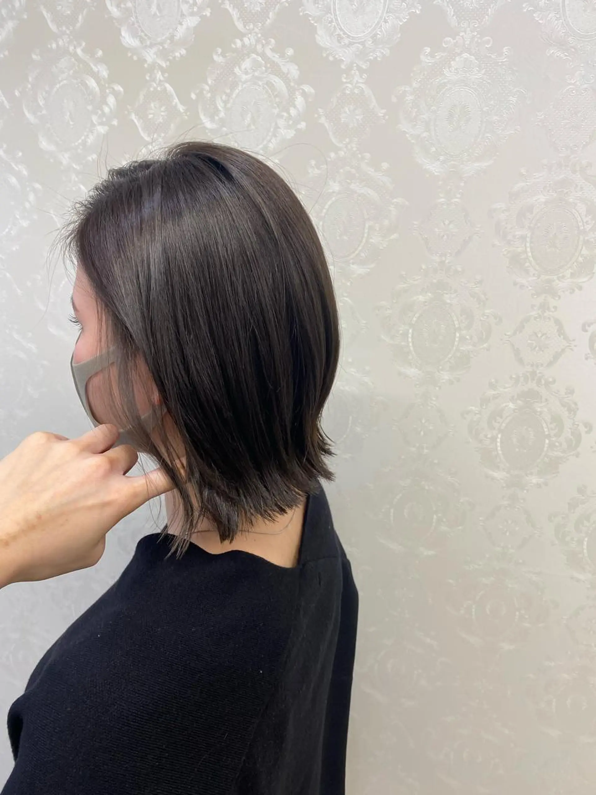 ミディアム アッシュ アッシュブラウン カット ヘアカラー トリートメント ココロ☀️ CLUTCH天王寺店のヘアスタイル