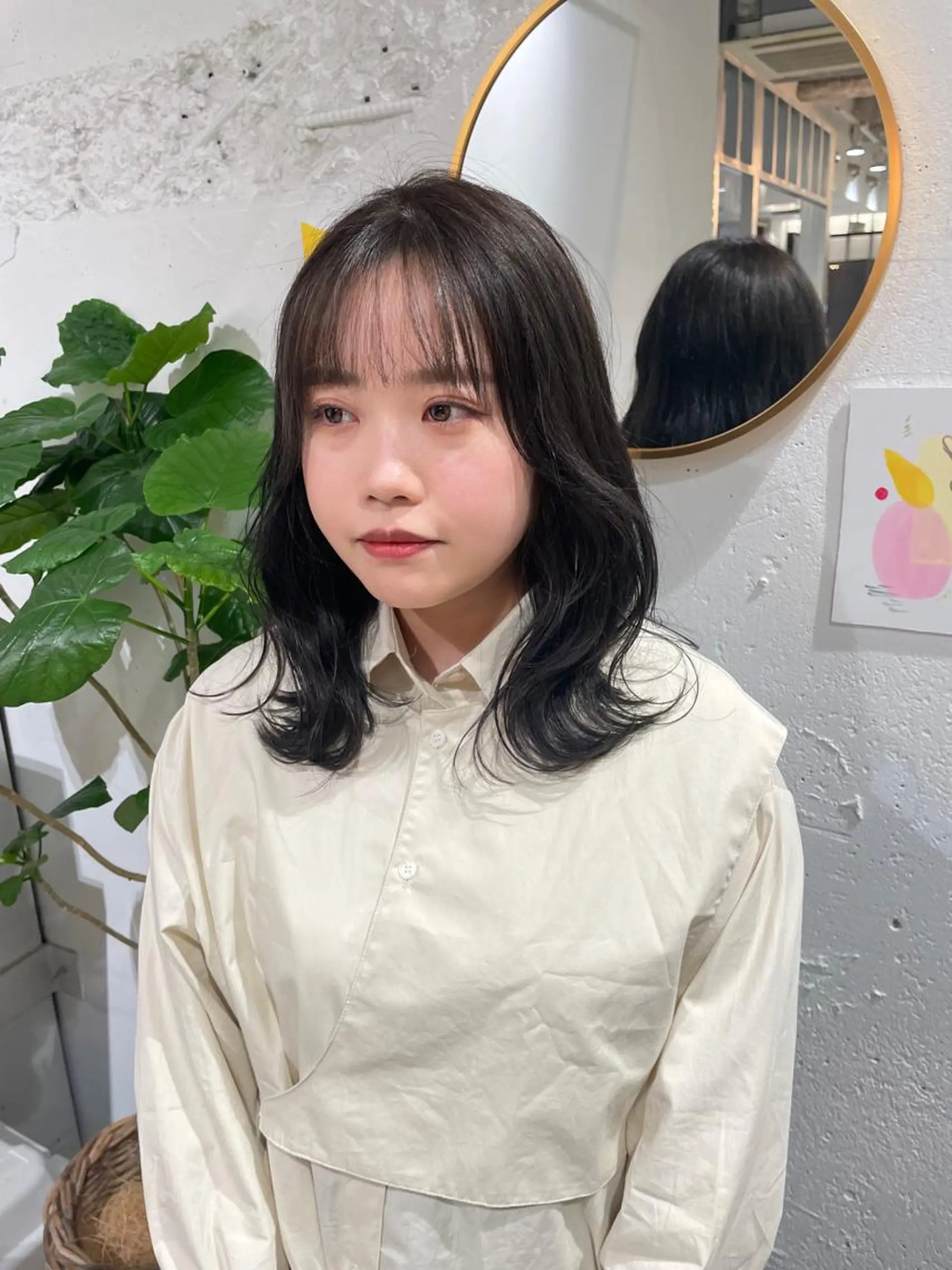 カラー ヘアカラー ウルフ/似合わせ レイヤー/RIHOのヘアスタイル