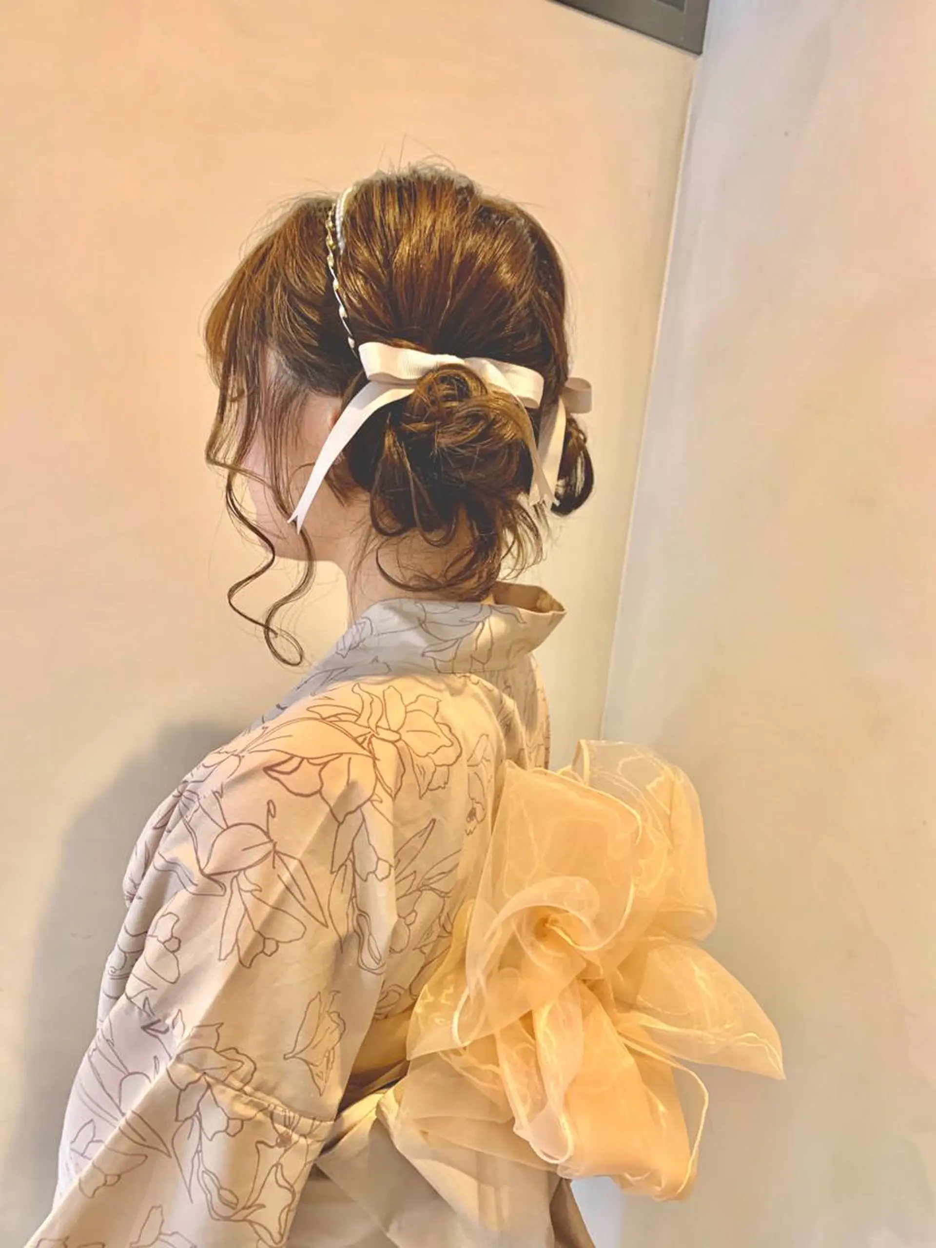 ミディアム 浴衣 まろやかカラー🤎 みなとまほのヘアスタイル