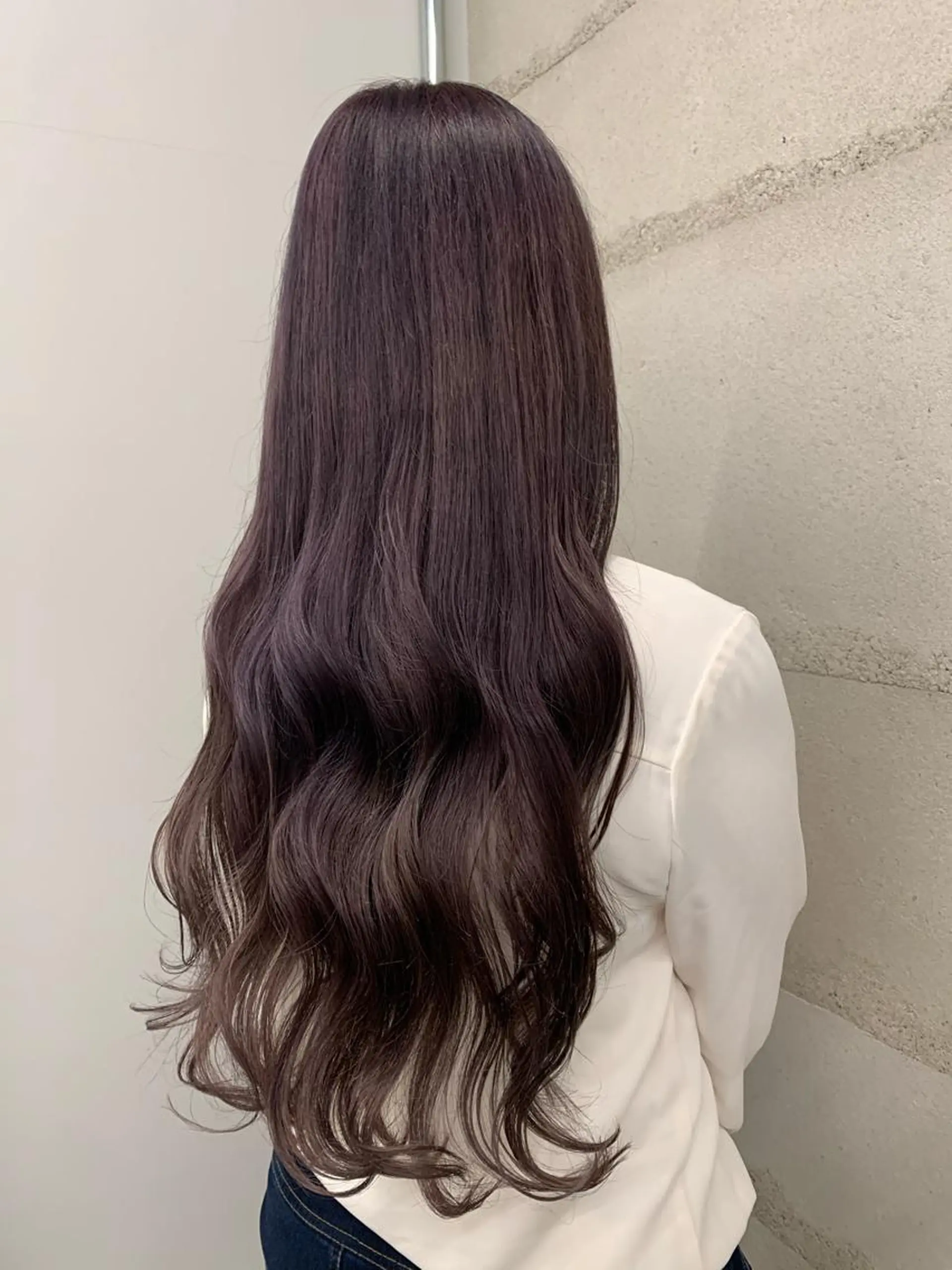 セミロング カラー 透明感/オリーブ/ グレージュ/YUKAのヘアスタイル