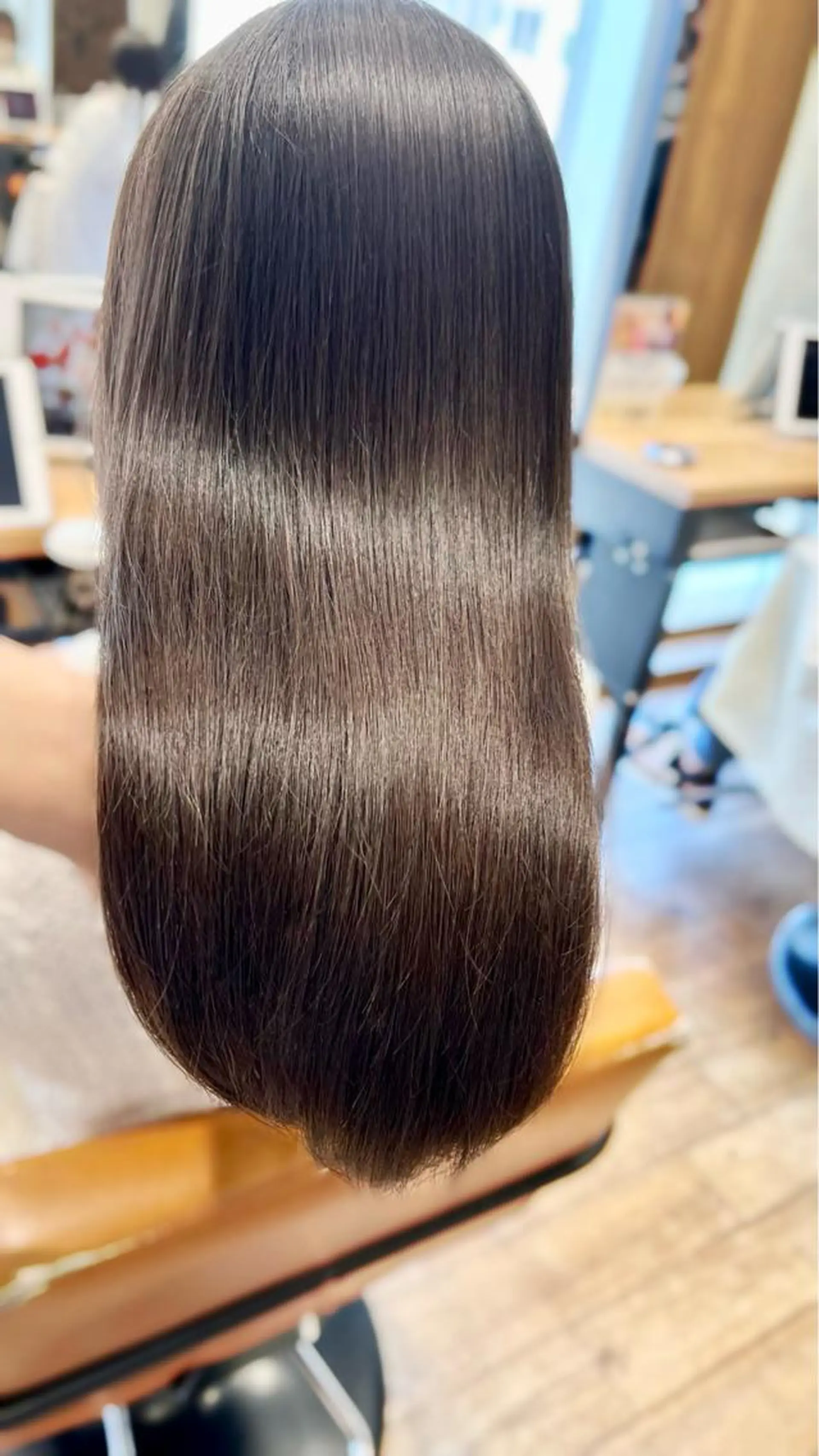 ロング カラー パーマ イルミナカラー 髪質改善 韓国風ヘア 縮毛矯正 トリートメント 美髪ヘッドスパ🫧 西山紗奈江💆♀️のヘアスタイル