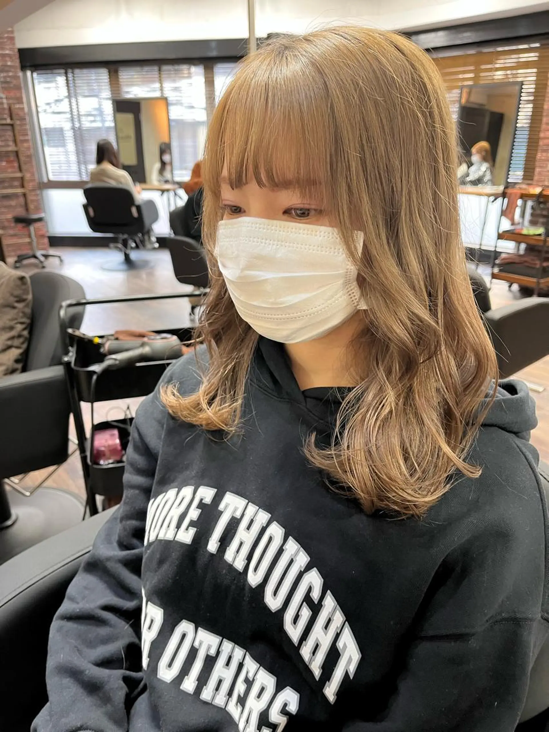 セミロング カラー ヘアアレンジ カット ヘアカラー トリートメント 🤍清楚系 韓国レイヤー🤍拓朗のヘアスタイル