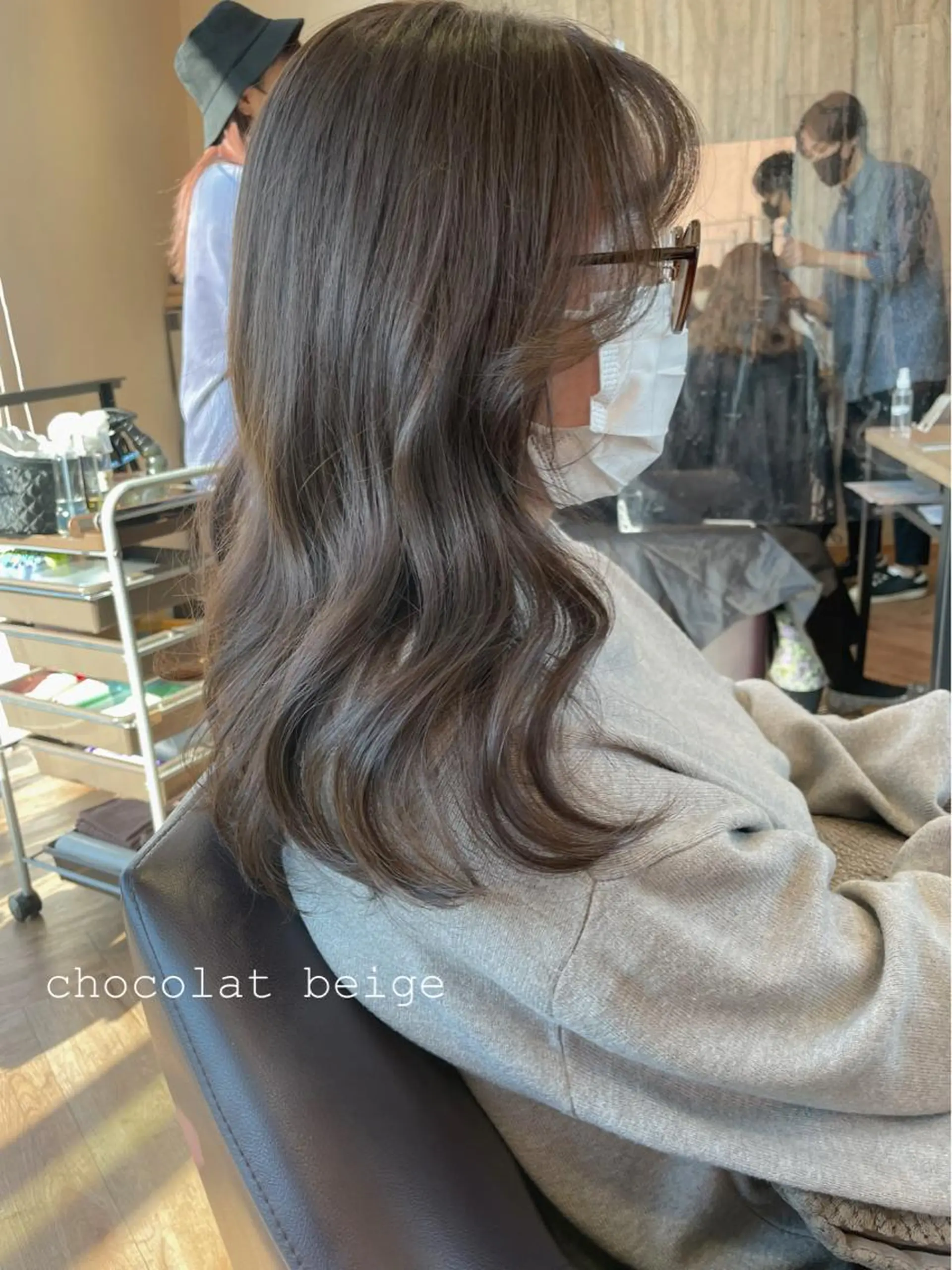 ミディアム カラー パーマ ヘアアレンジ カット ヘアカラー トリートメント NANA／trend style🕊🍑のヘアスタイル