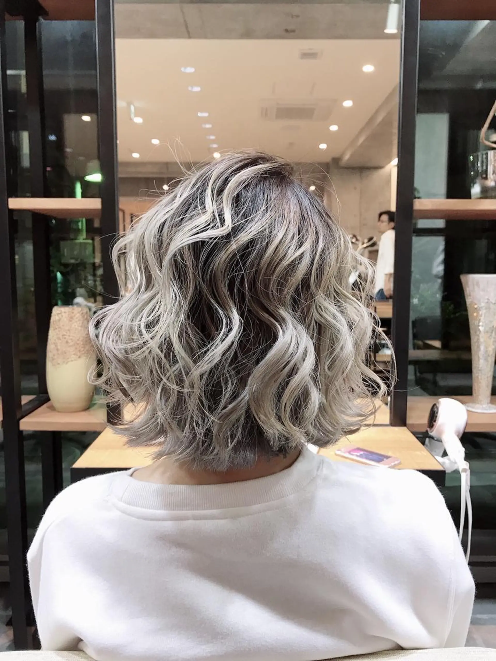 ミディアム カラー 天野 開のヘアスタイル