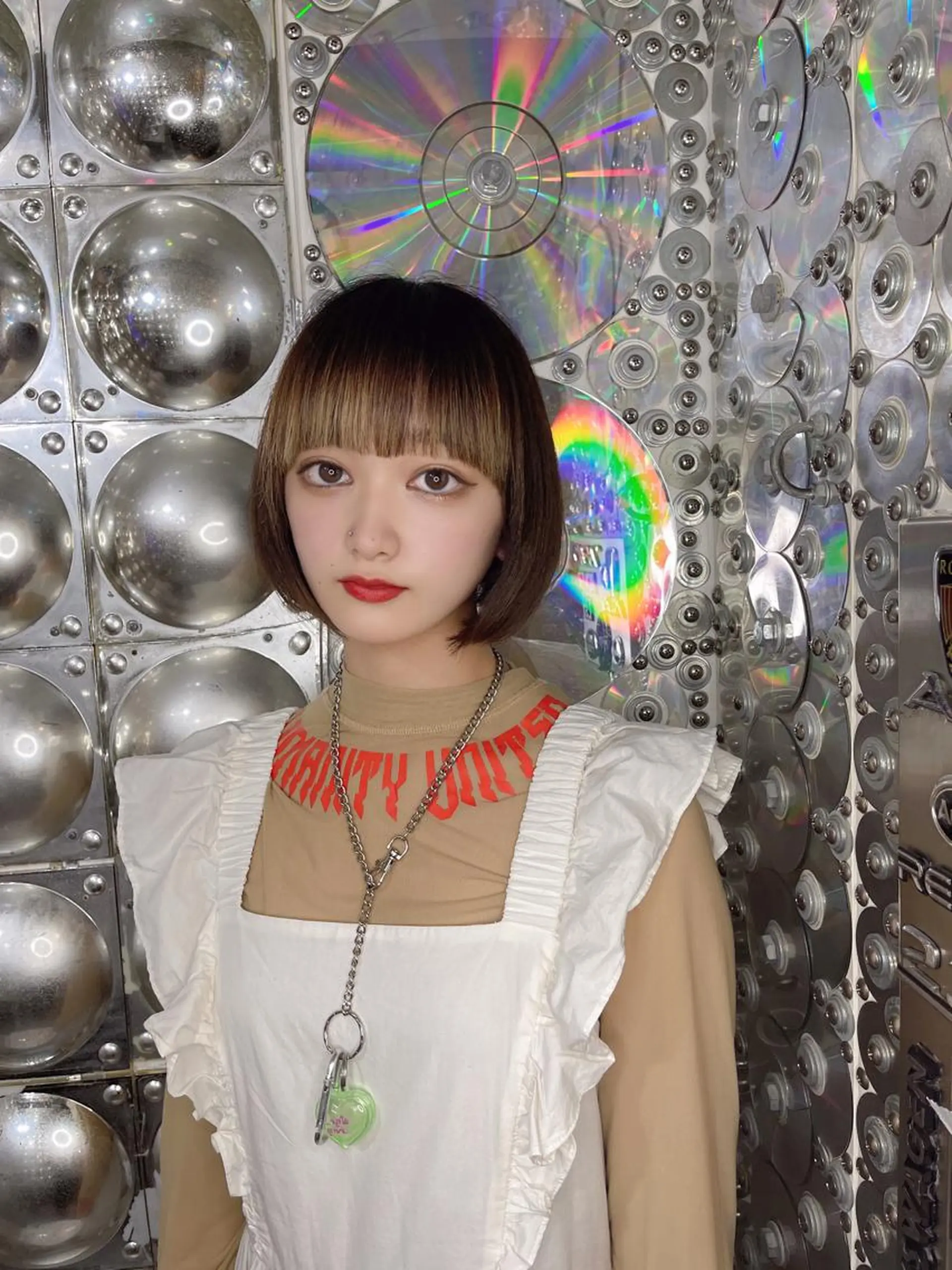 ショート カラー ヘアアレンジ 切りっぱなしボブ ボブ haco+所属・🌈派手髪エクステ ブレイズ🌈ひろとのヘアスタイル