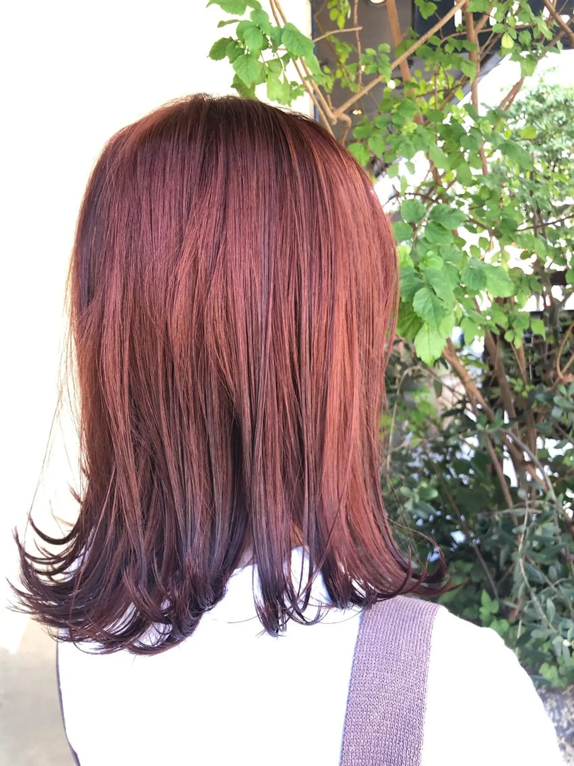 ミディアム カラー 🧸プルエクステ❤︎ ネイルKAO🧸のヘアスタイル