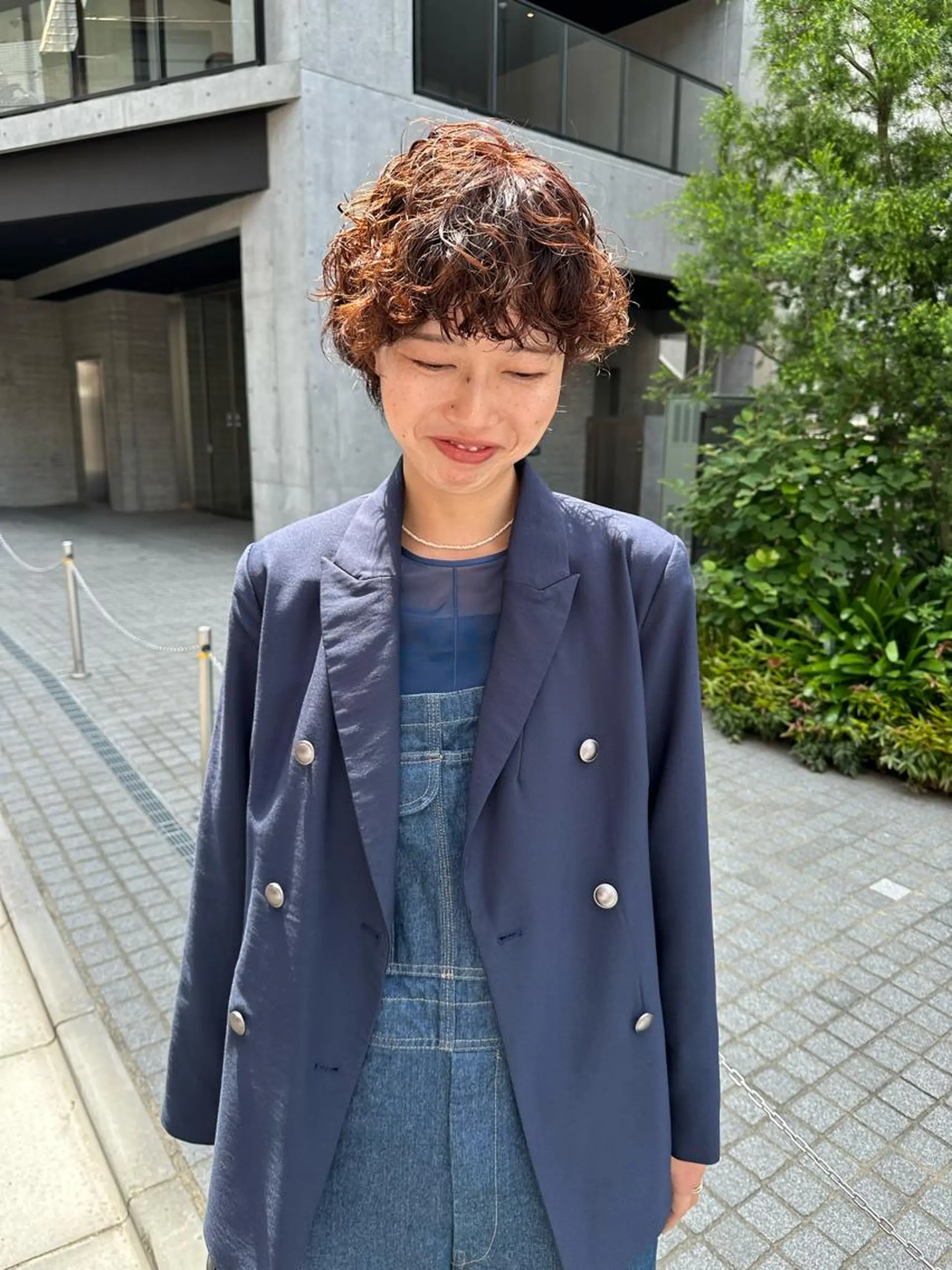 ショート ショートヘア カット パーマ トリートメント パーマ/透明感カラー /ボブ/吉田一生のヘアスタイル