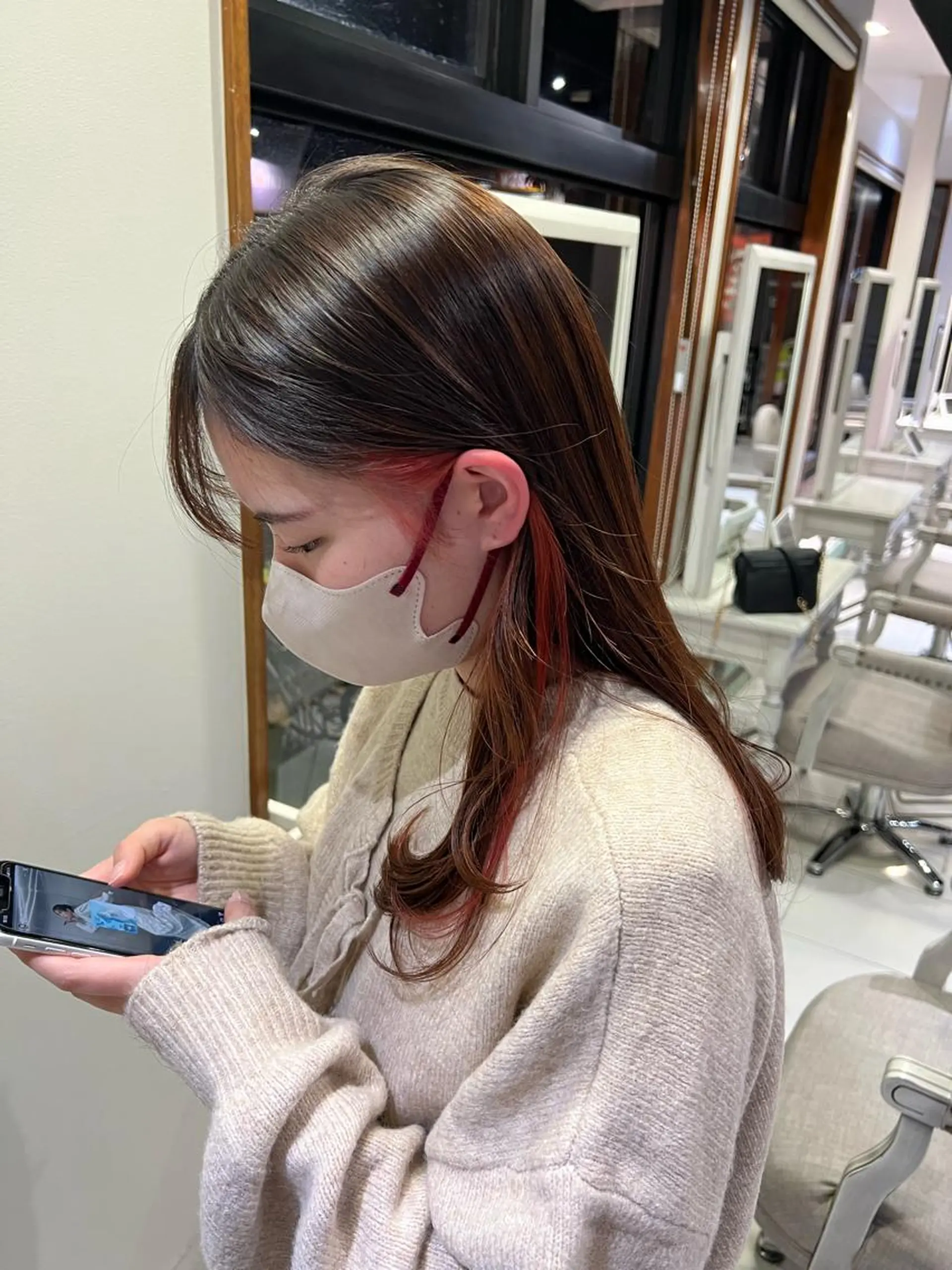 セミロング 大野 智亜里のヘアスタイル