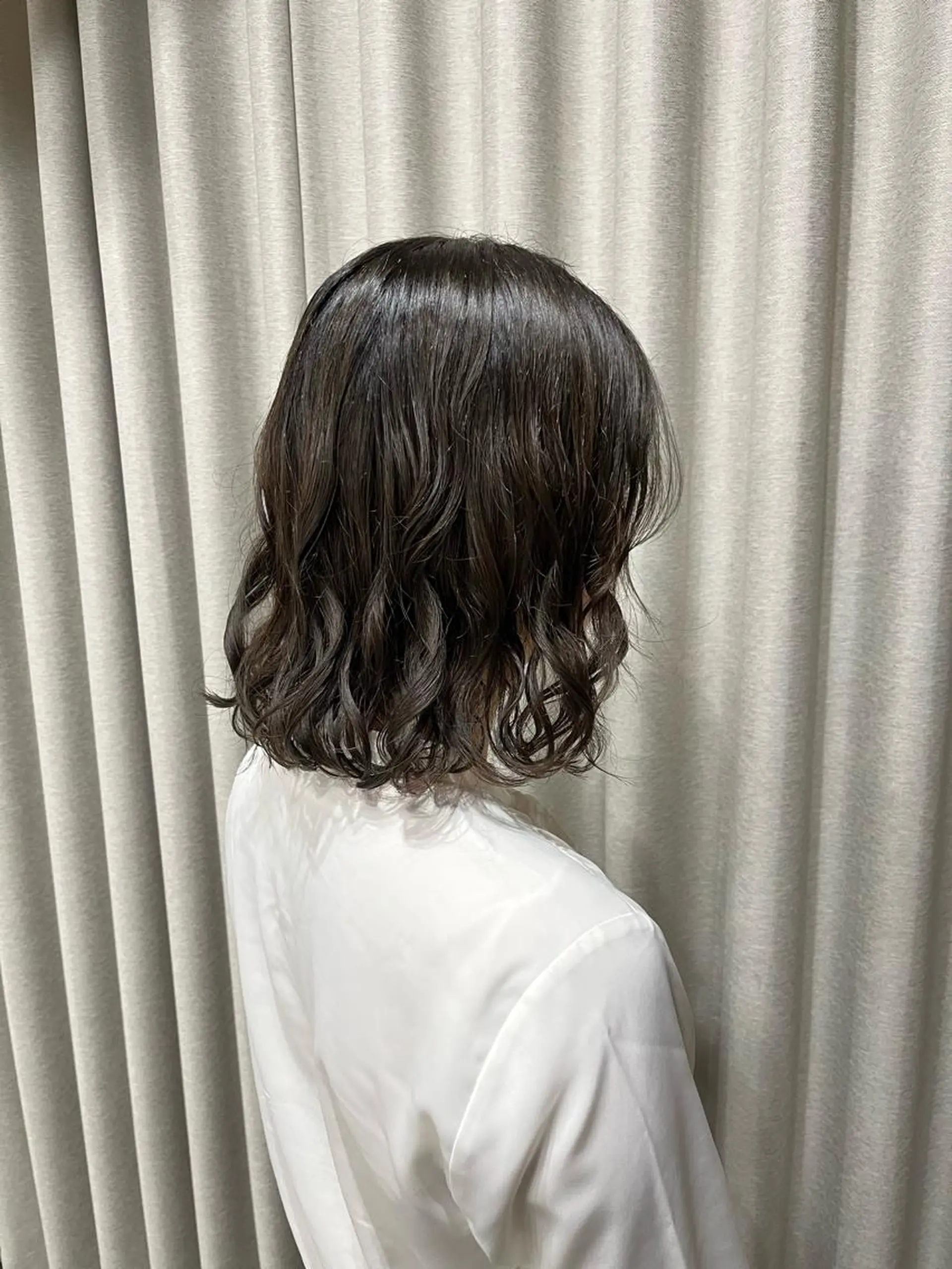 ミディアム パーマ ロングパーマ木村 ボブパーマのヘアスタイル