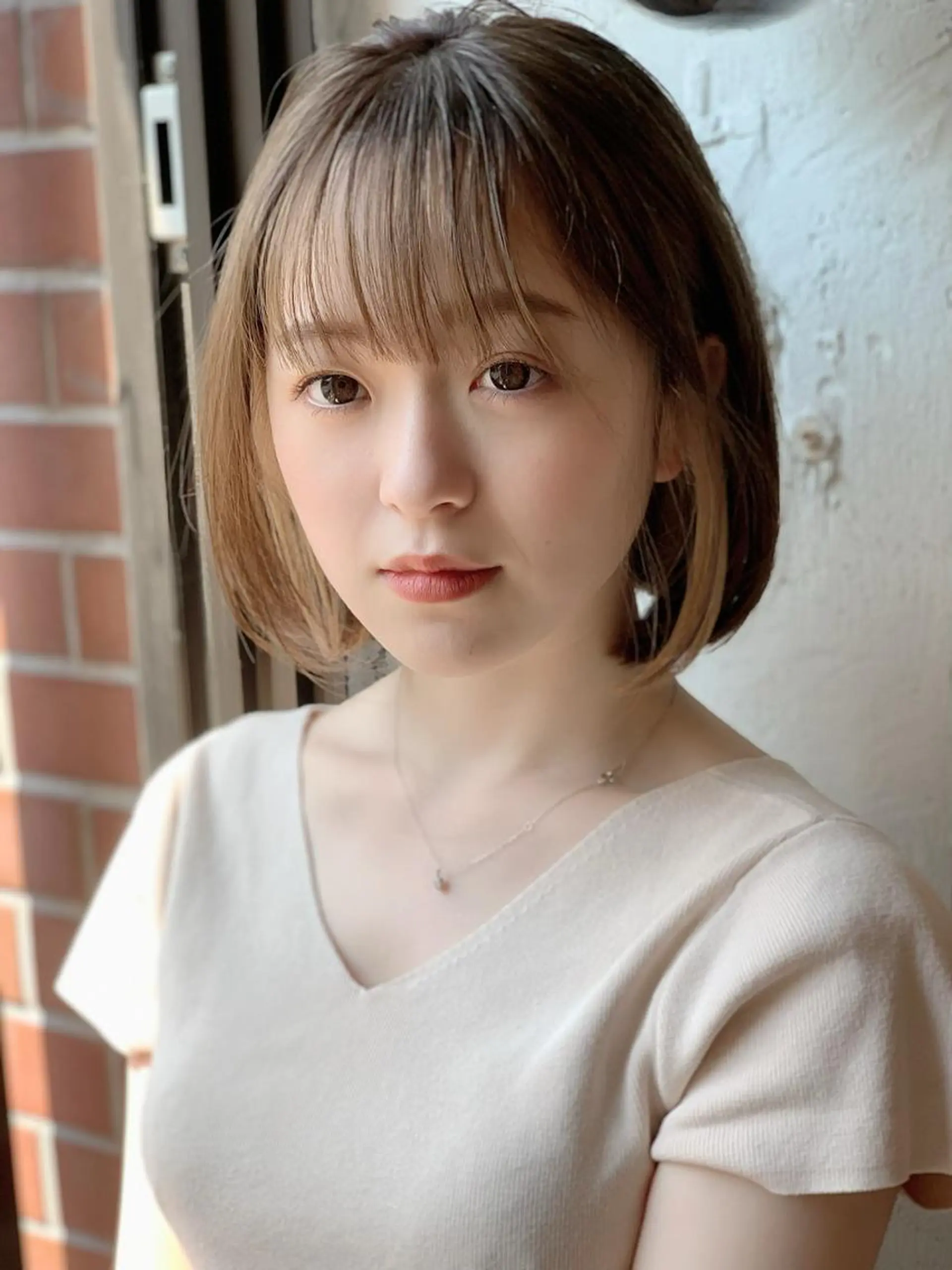 ミディアム カラー ベージュカラー ボブ ヘアカラー トリートメント 💛丁寧さNo.🥇 🧸片山智裕💛のヘアスタイル