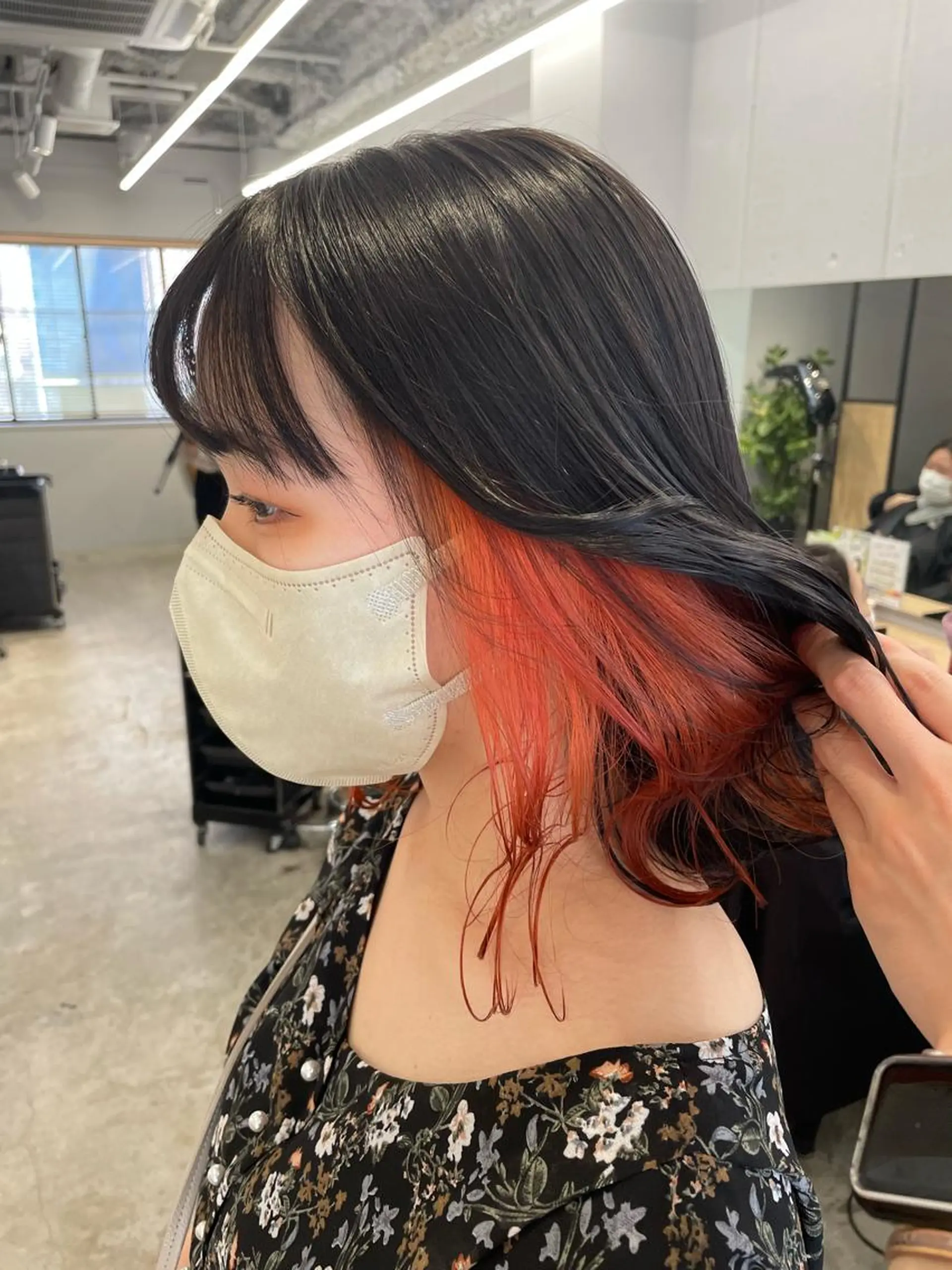 ミディアム カット ヘアカラー SAEKI【ior 】北千住店ブリーチのヘアスタイル