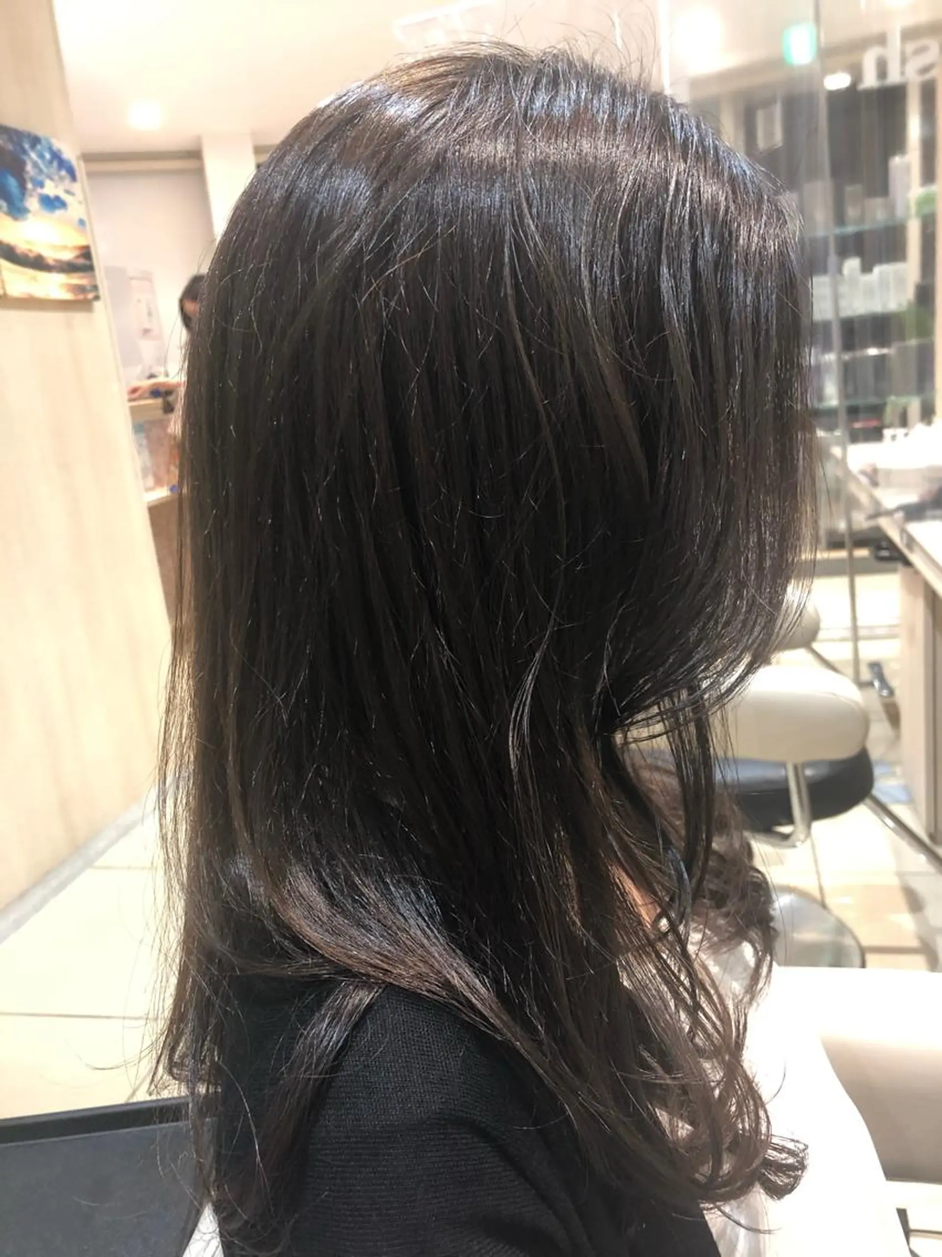 ロング ヘアカラー トリートメント カジサ ケイコのヘアスタイル