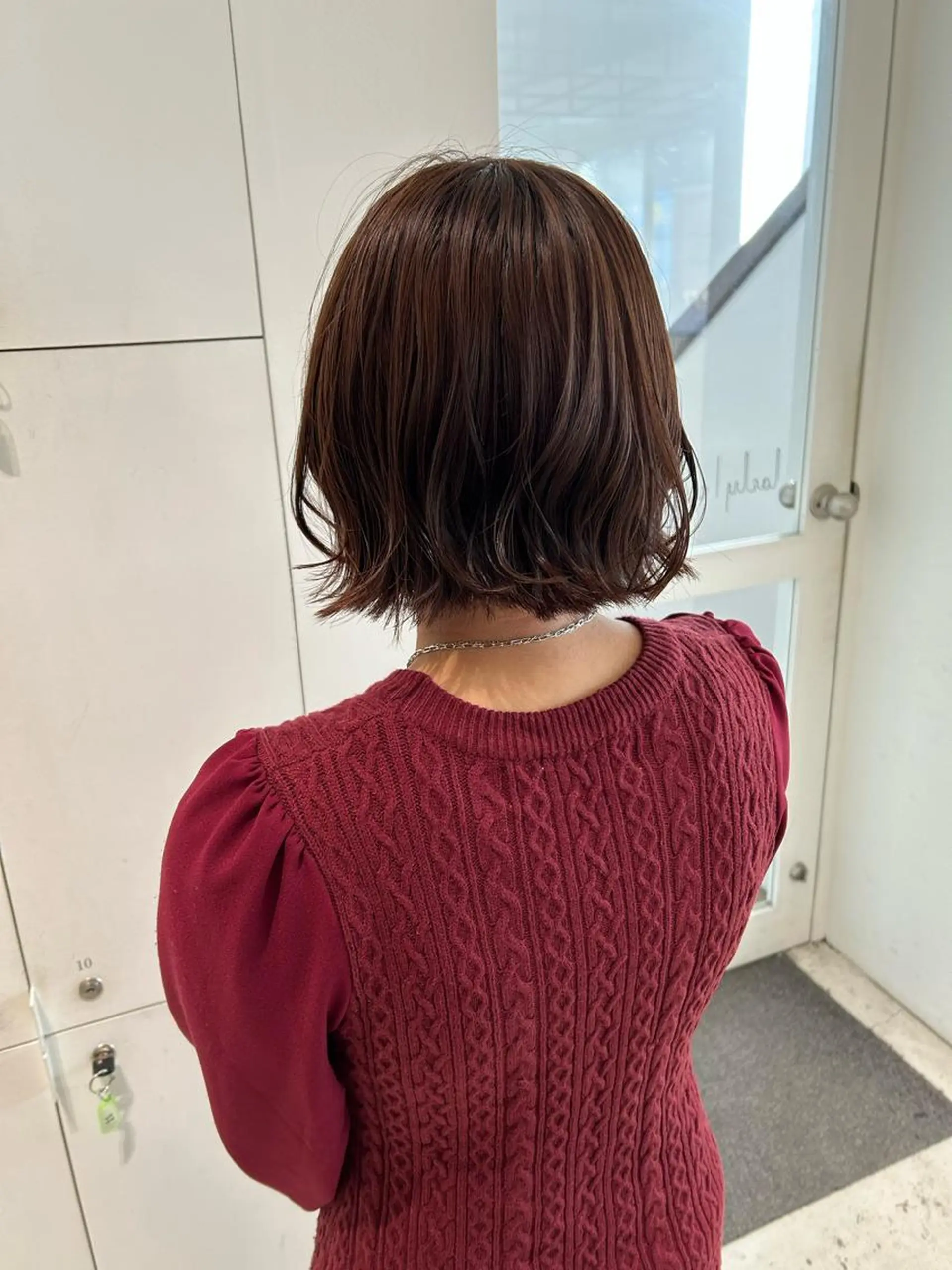 ミディアム ヘアアレンジ カット 透明感カラー🫧 nanohaのヘアスタイル
