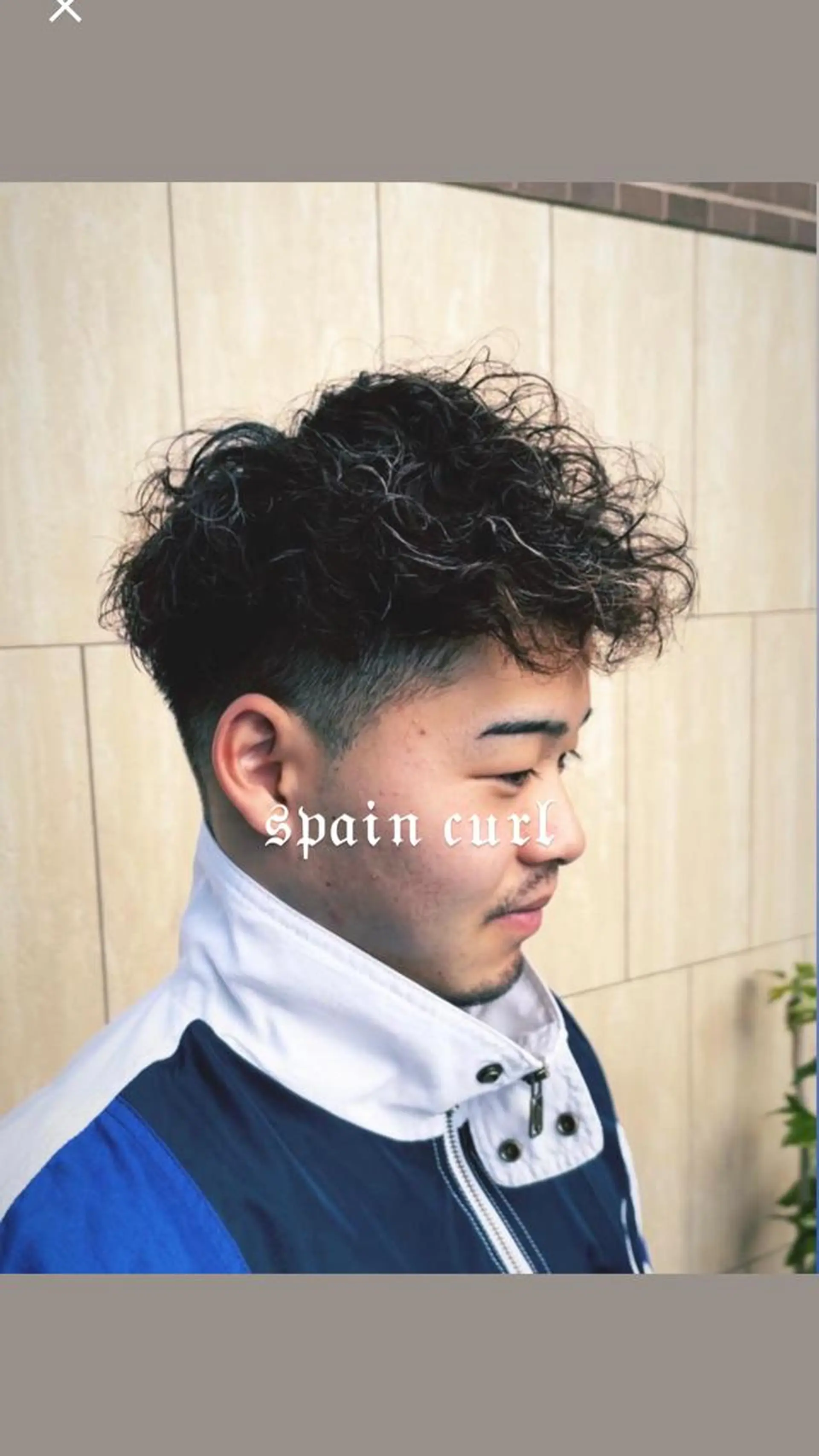 ミディアム パーマ メンズ カット パーマ BASUKIA 西宮 甲子園口所属・𝙢𝙚𝙣'𝙨 𝙝𝙖𝙞𝙧高津のヘアスタイル