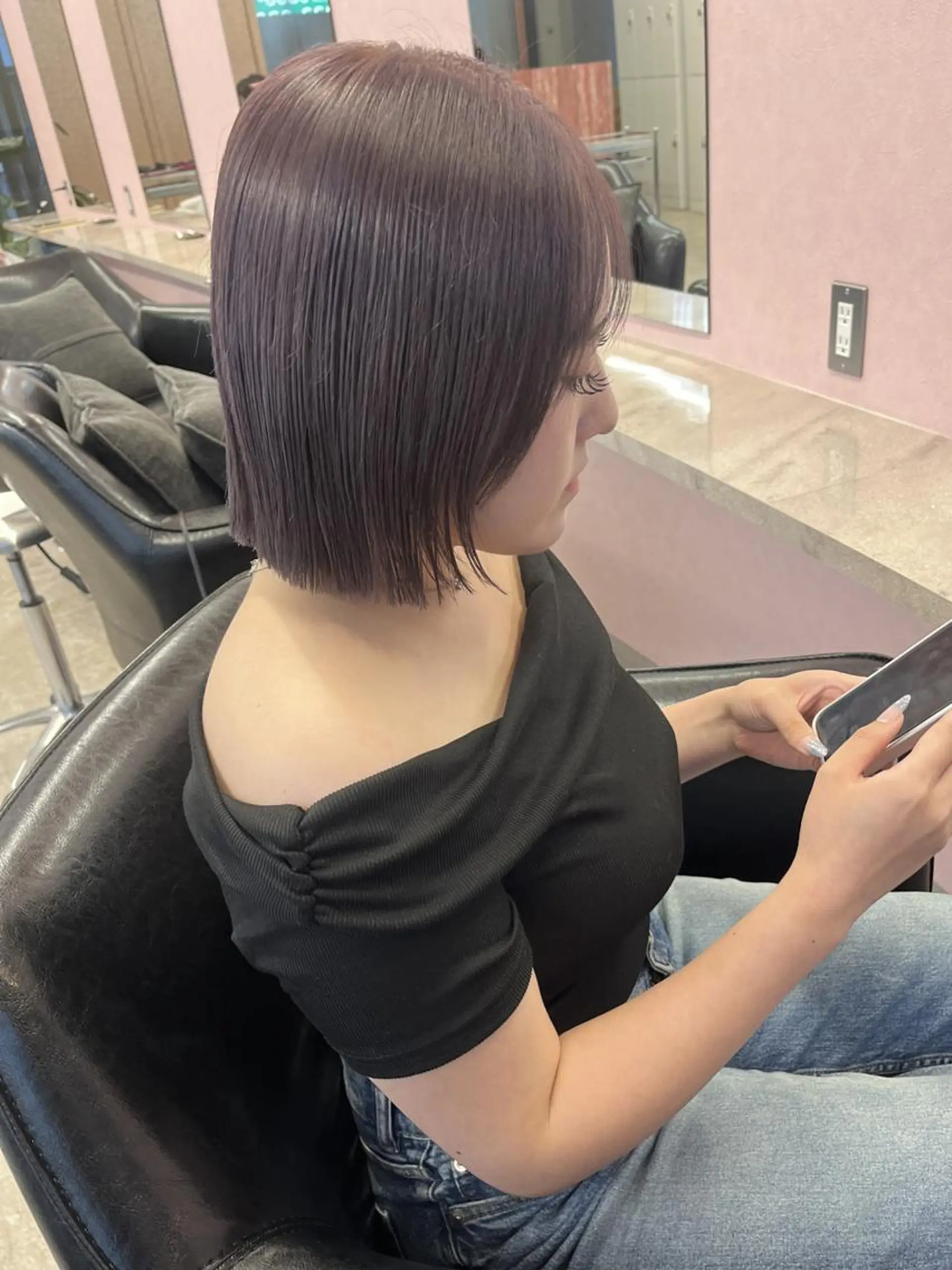 セミロング カット ヘアカラー トリートメント MATTY yoshika 🐻のヘアスタイル